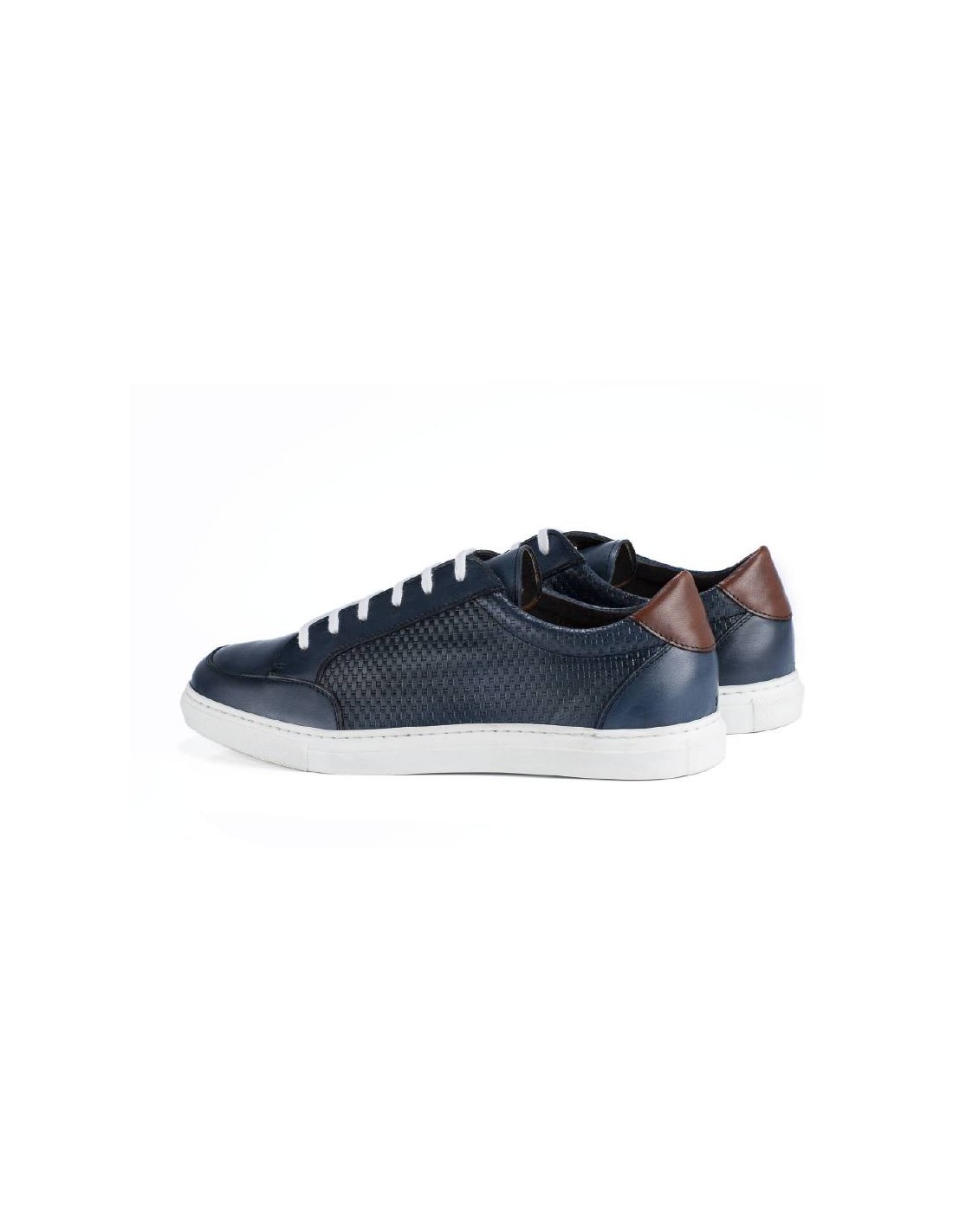 ortiz & reed Sneakers de piel trenzado color azul BETRENO-MARINO Rebajas