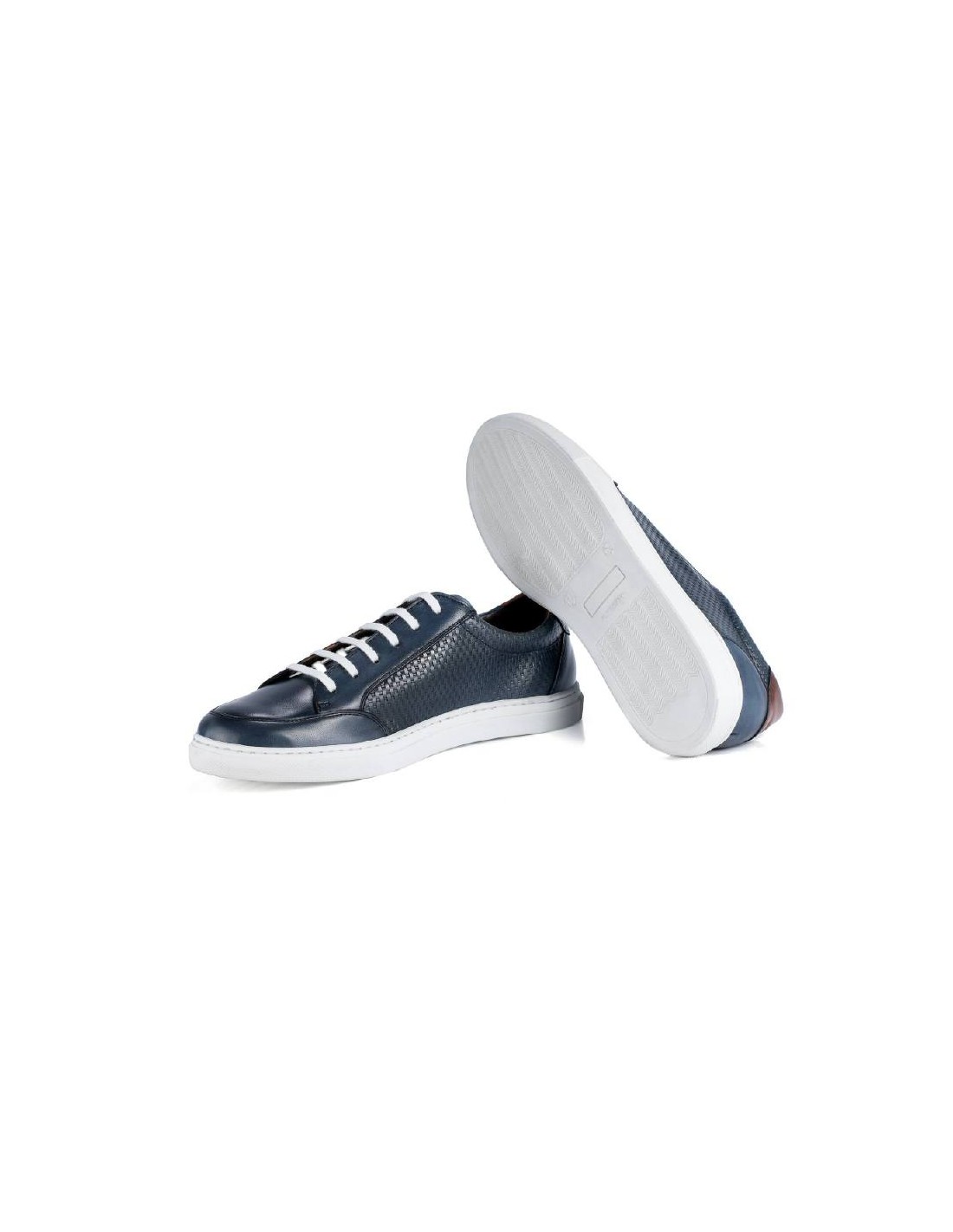 ortiz & reed Sneakers de piel trenzado color azul BETRENO-MARINO Rebajas