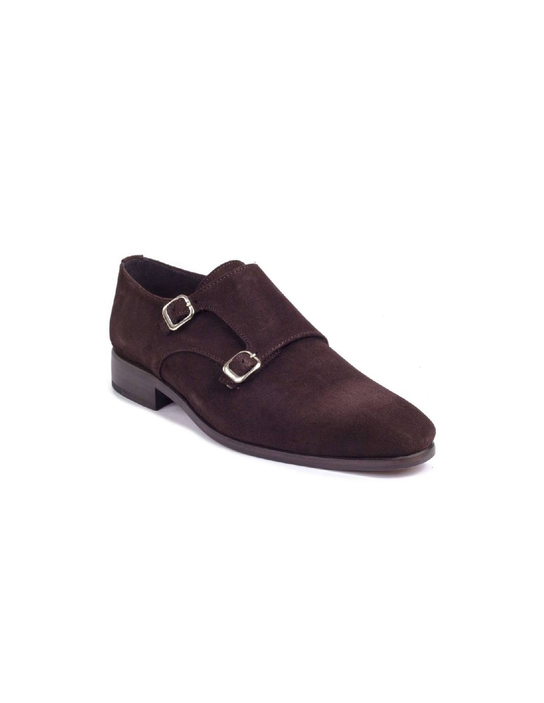 ortiz & reed Zapato con hebilla de ante con dos hebillas color marrón SERELDA-TESTA