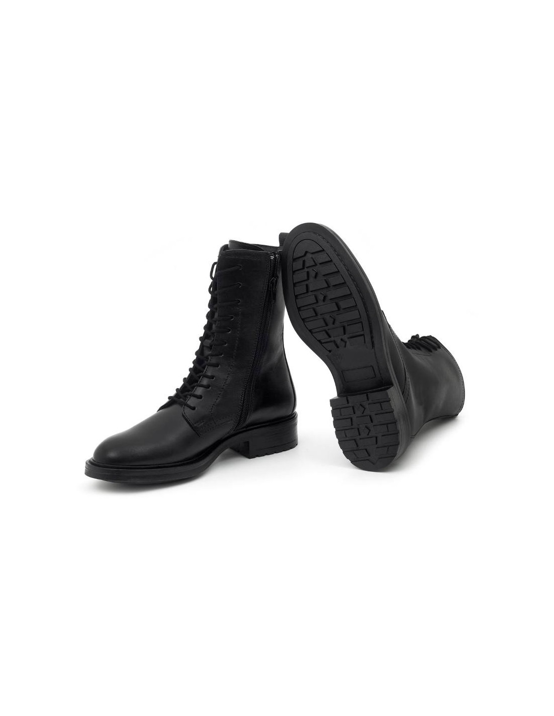 ortiz & reed Botas de mujer de piel acabado a mano color negro W-NAGTOR-NEGRO Gran oferta