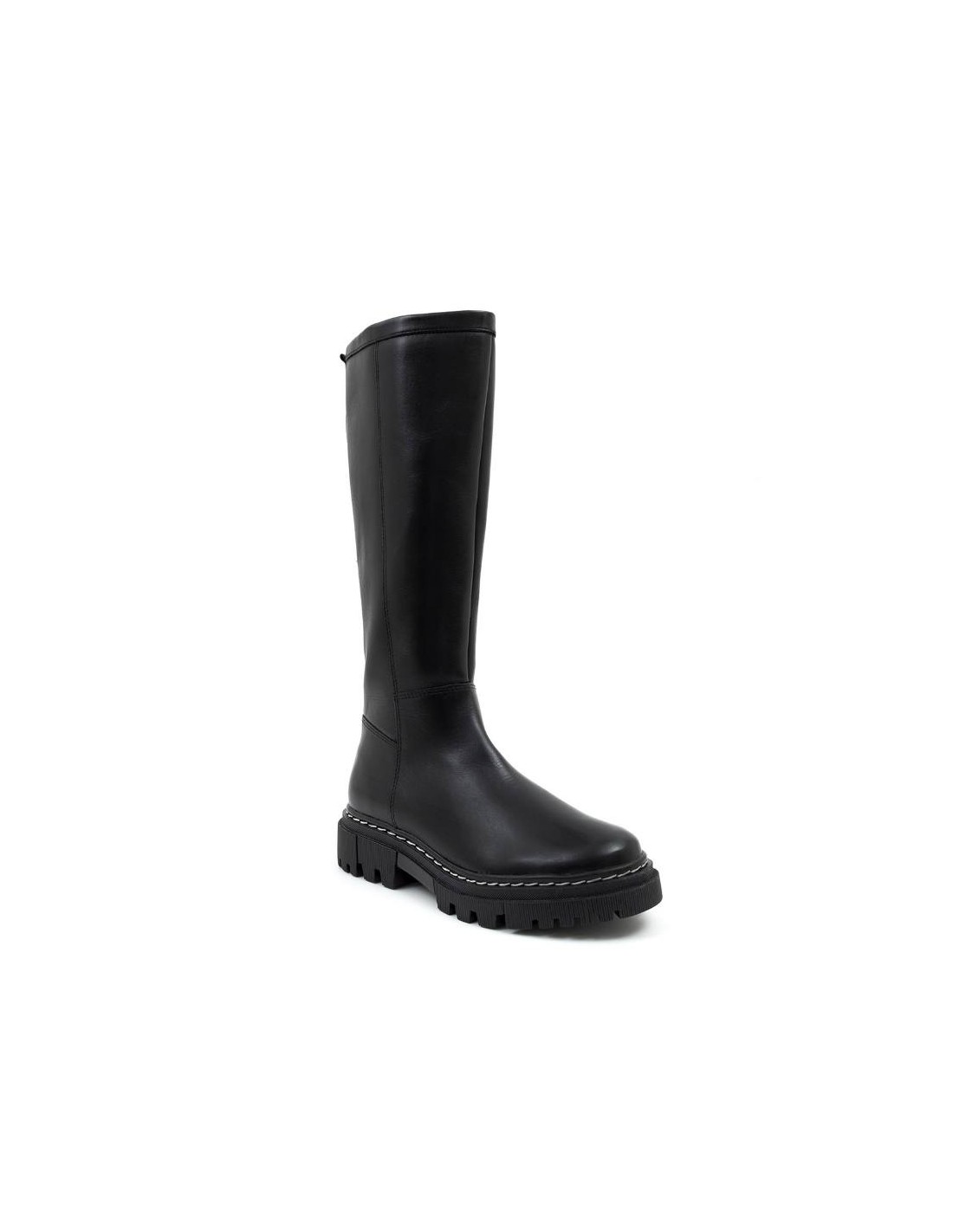 ortiz & reed Botas de mujer de piel con costura en contraste color negro W-ORELO-NEGRO Los más vendidos