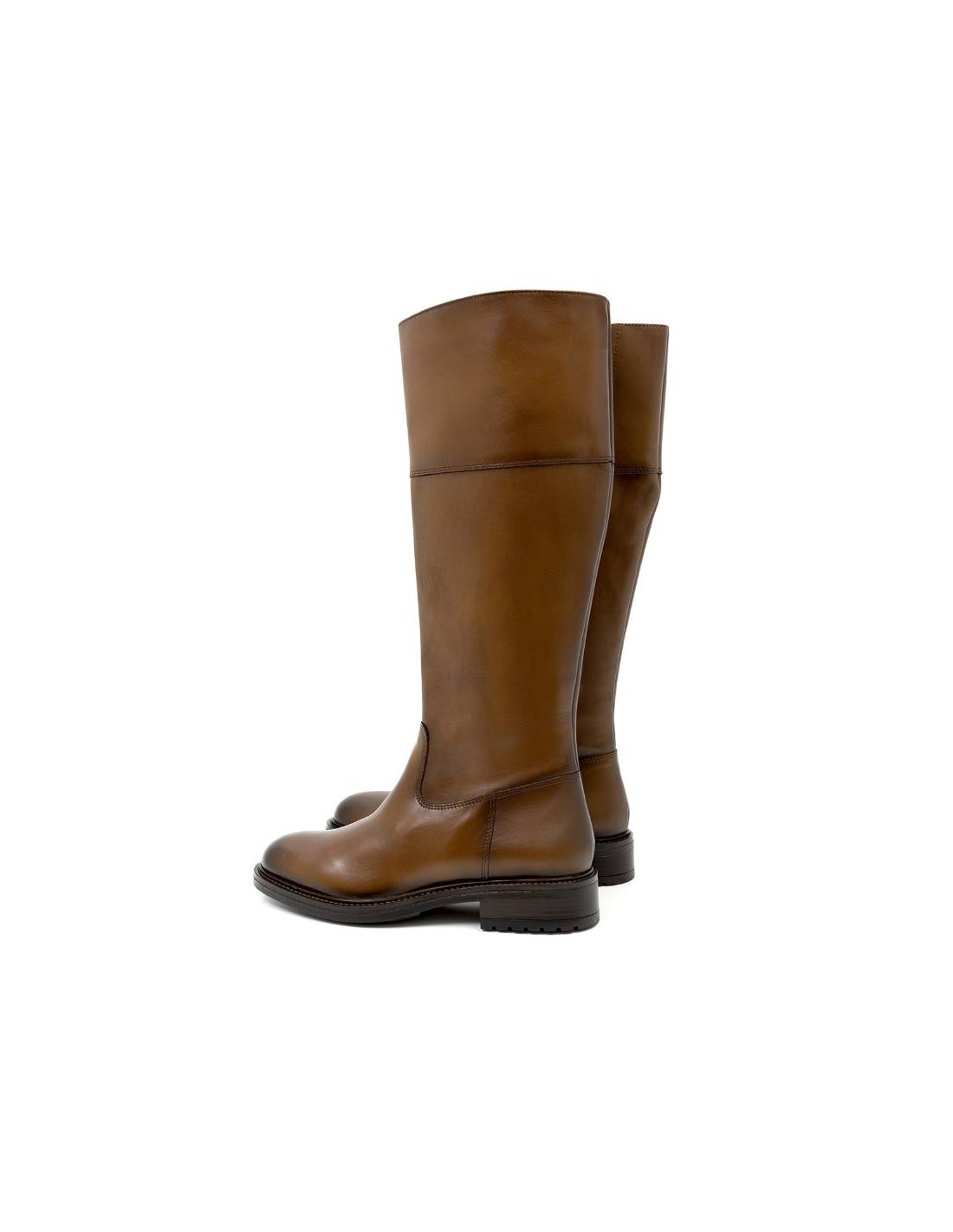 ortiz & reed Botas de mujer de piel difuminado color cuero W-NALUFA-CUERO Ventas relámpago