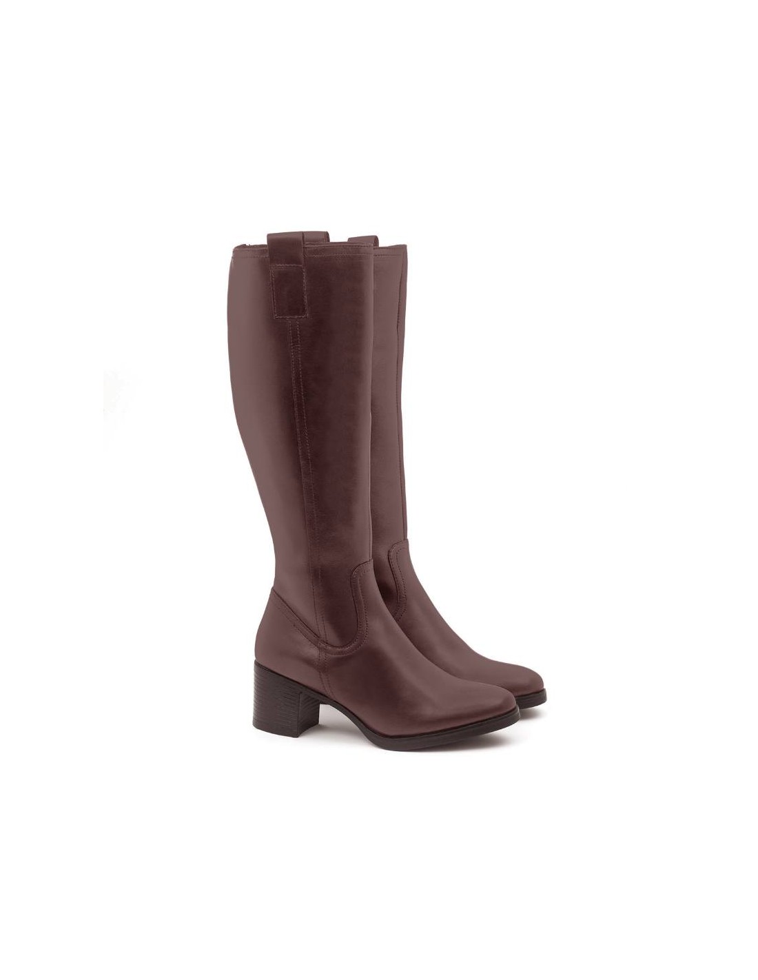 ortiz & reed Botas de mujer de piel difuminado color cuero W-NAPOLI-CUERO