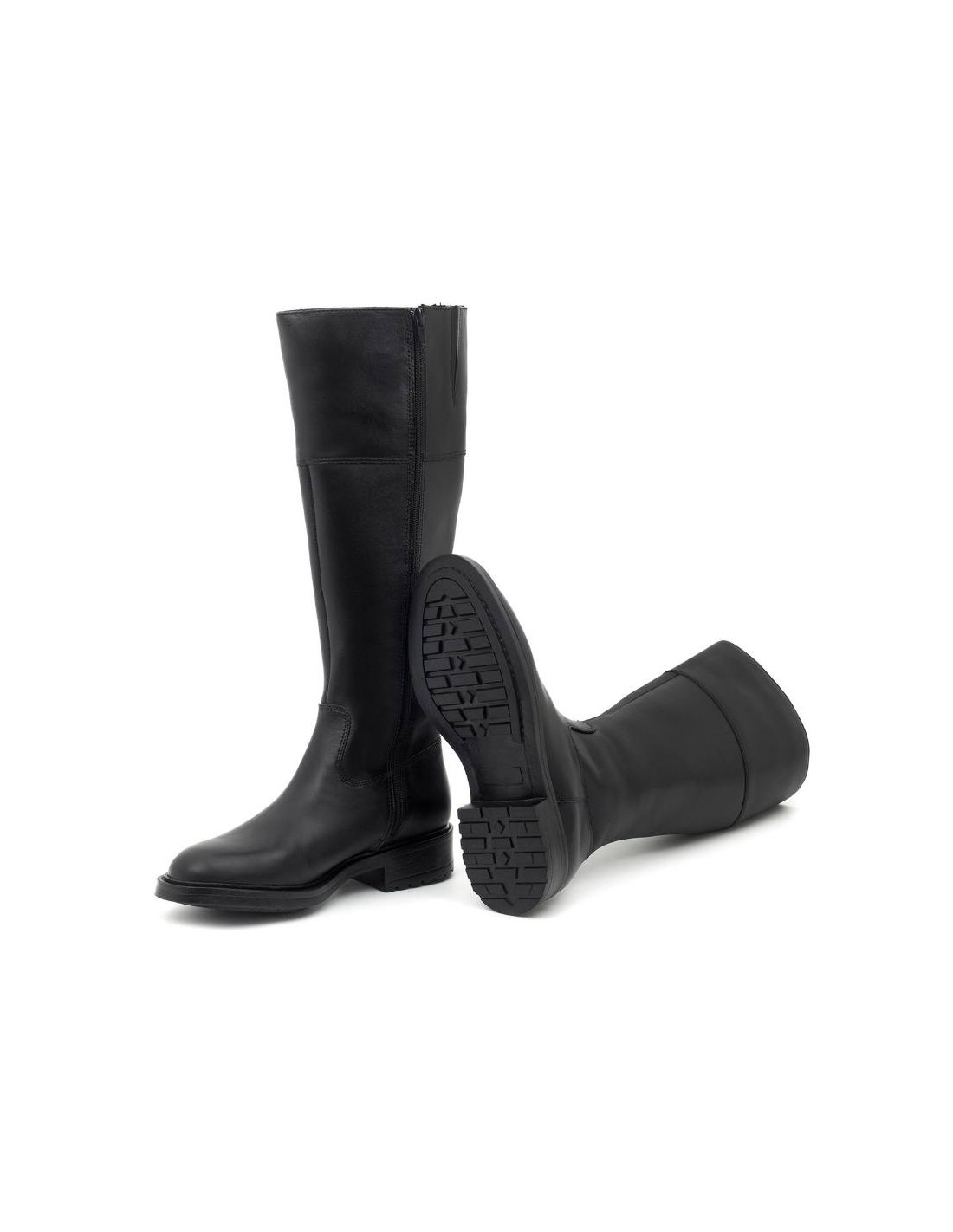 ortiz & reed Botas de mujer de piel difuminado color negro W-NALUFA-NEGRO Envío gratis