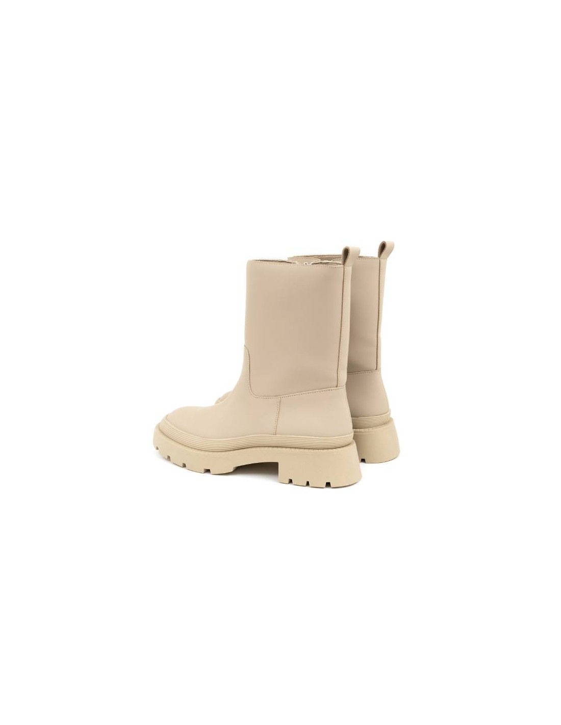 ortiz & reed Botas de mujer liso con cremallera color beige W-OLIVOR-CREMA COMPRAR AHORA