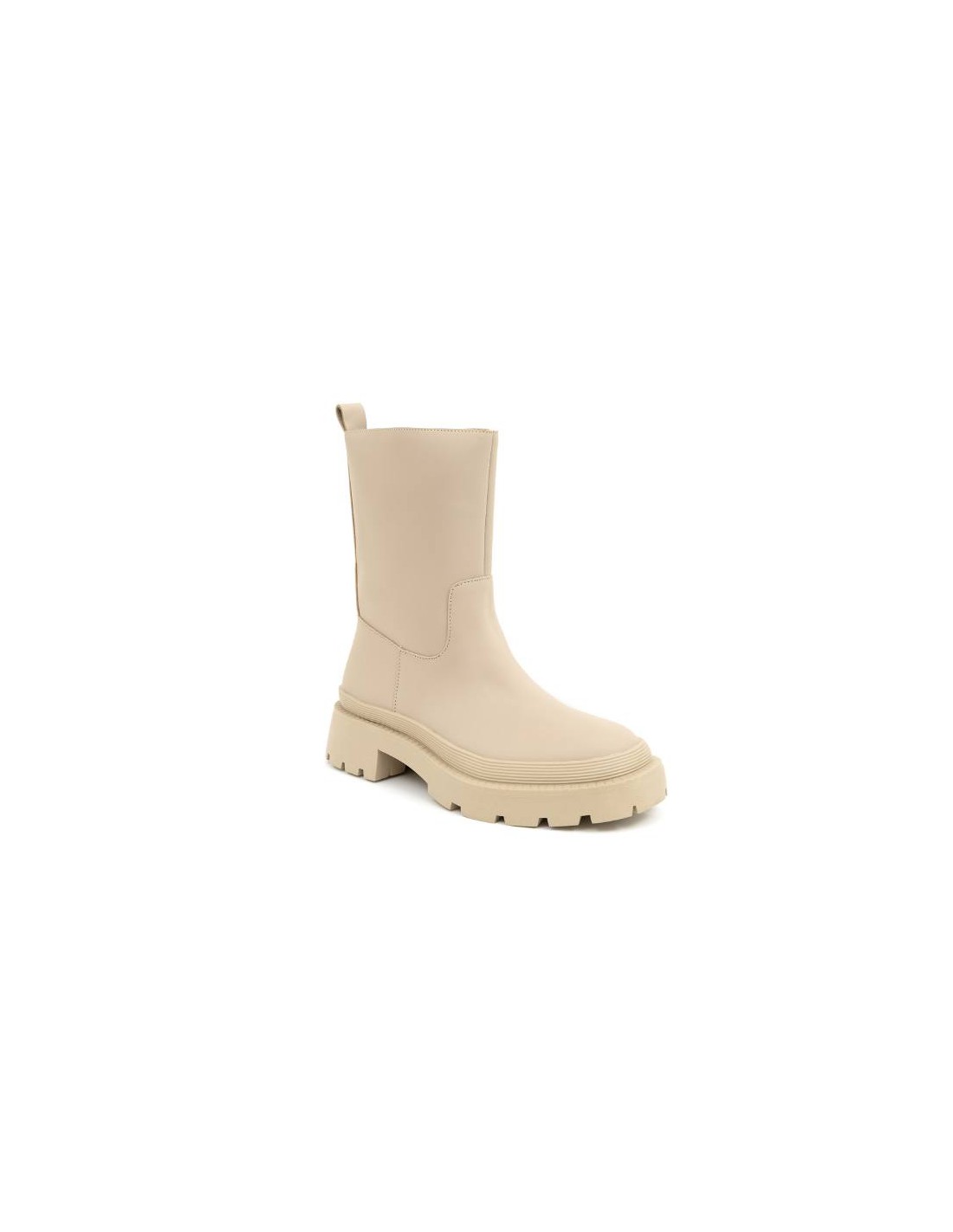ortiz & reed Botas de mujer liso con cremallera color beige W-OLIVOR-CREMA COMPRAR AHORA