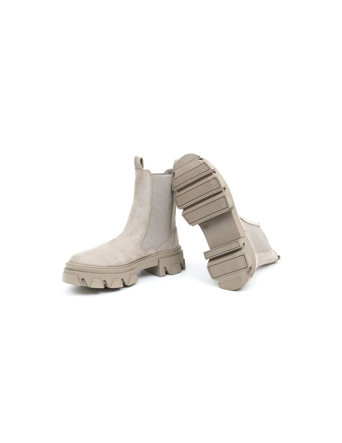 ortiz & reed Botas de mujer liso con una hebilla color beige W-ONEROR-BEIGE Últimos 2 días