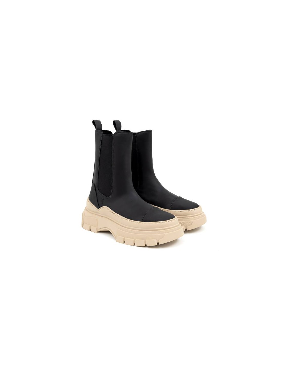 ortiz & reed Botas de mujer liso liso color negro W-OLUCHOR-NEGRO-BEIGE