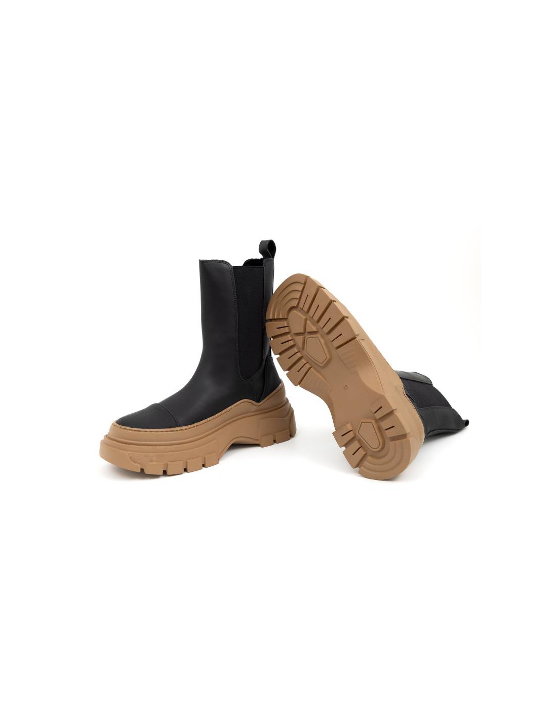 ortiz & reed Botas de mujer liso liso color negro W-OLUCHOR-NEGRO-CUERO Precio de fábrica