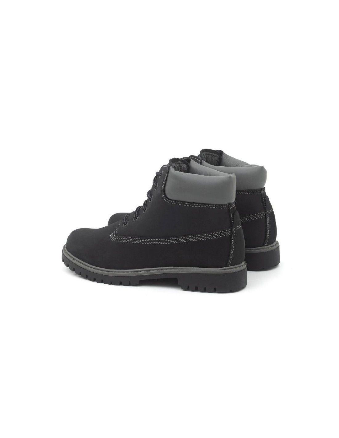 ortiz & reed Botines de mujer de nobuck liso color negro W-NELOR-BLACK Oferta especial de fábrica