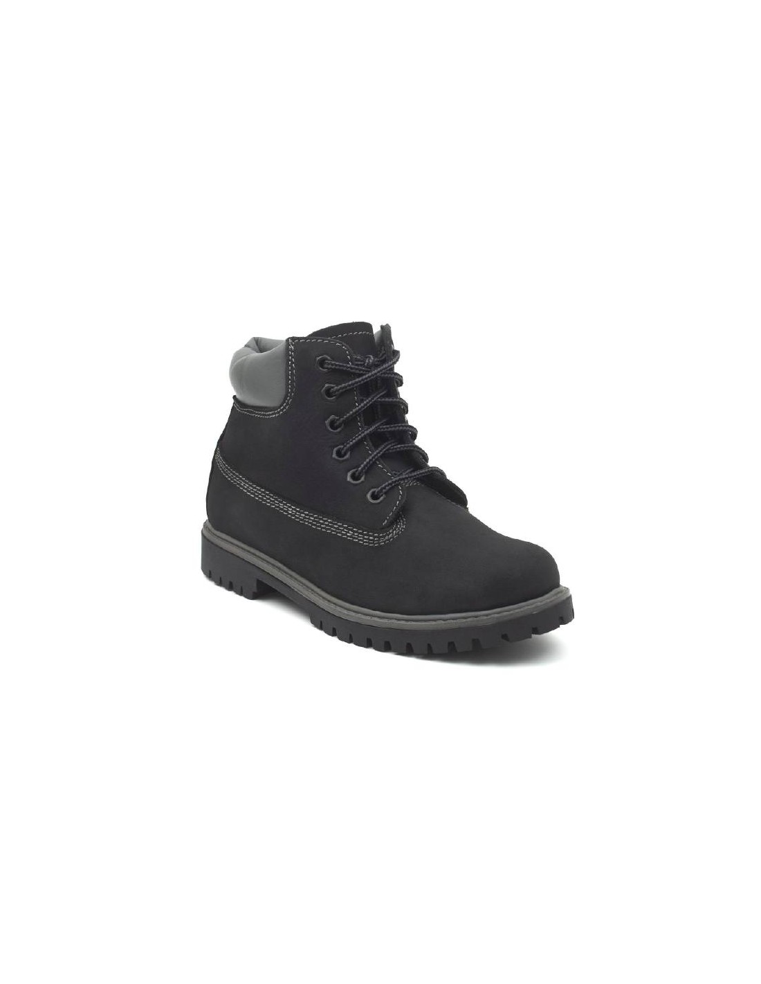 ortiz & reed Botines de mujer de nobuck liso color negro W-NELOR-BLACK Oferta especial de fábrica