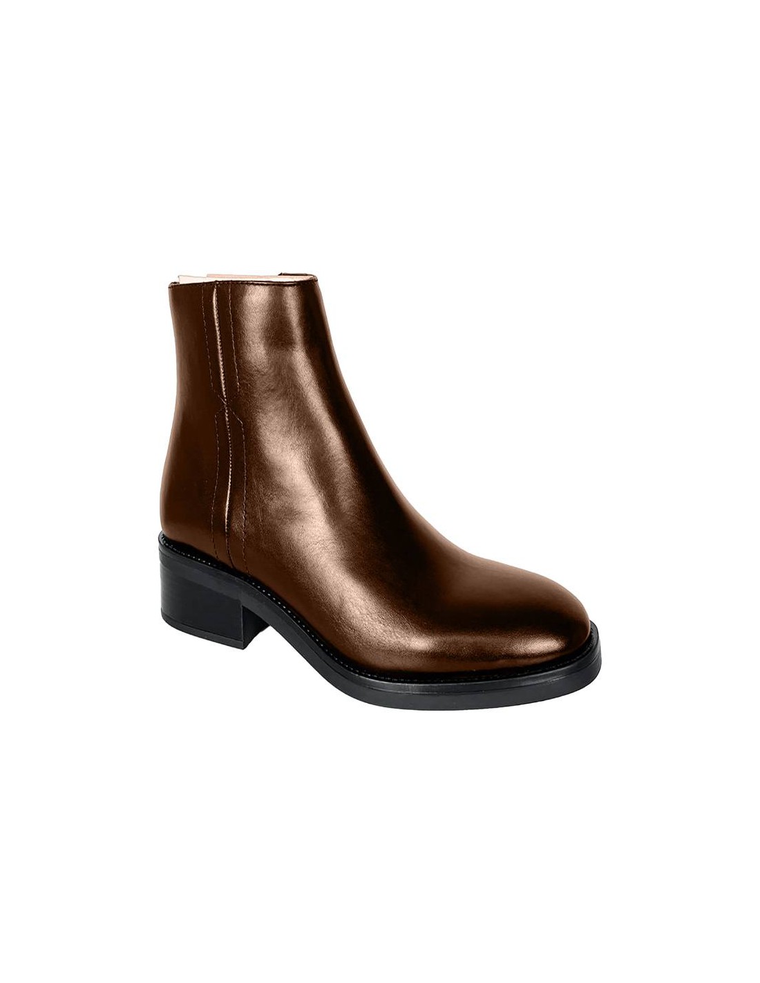 ortiz & reed Botines de mujer de piel acabado a mano color cuero W-EROR-CUERO Promoción trimestral