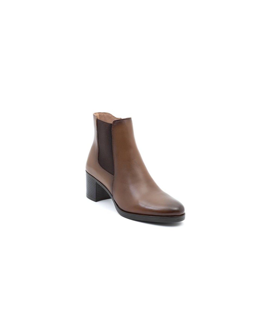 ortiz & reed Botines de mujer de piel acabado a mano color cuero W-NEBLOR-CUERO