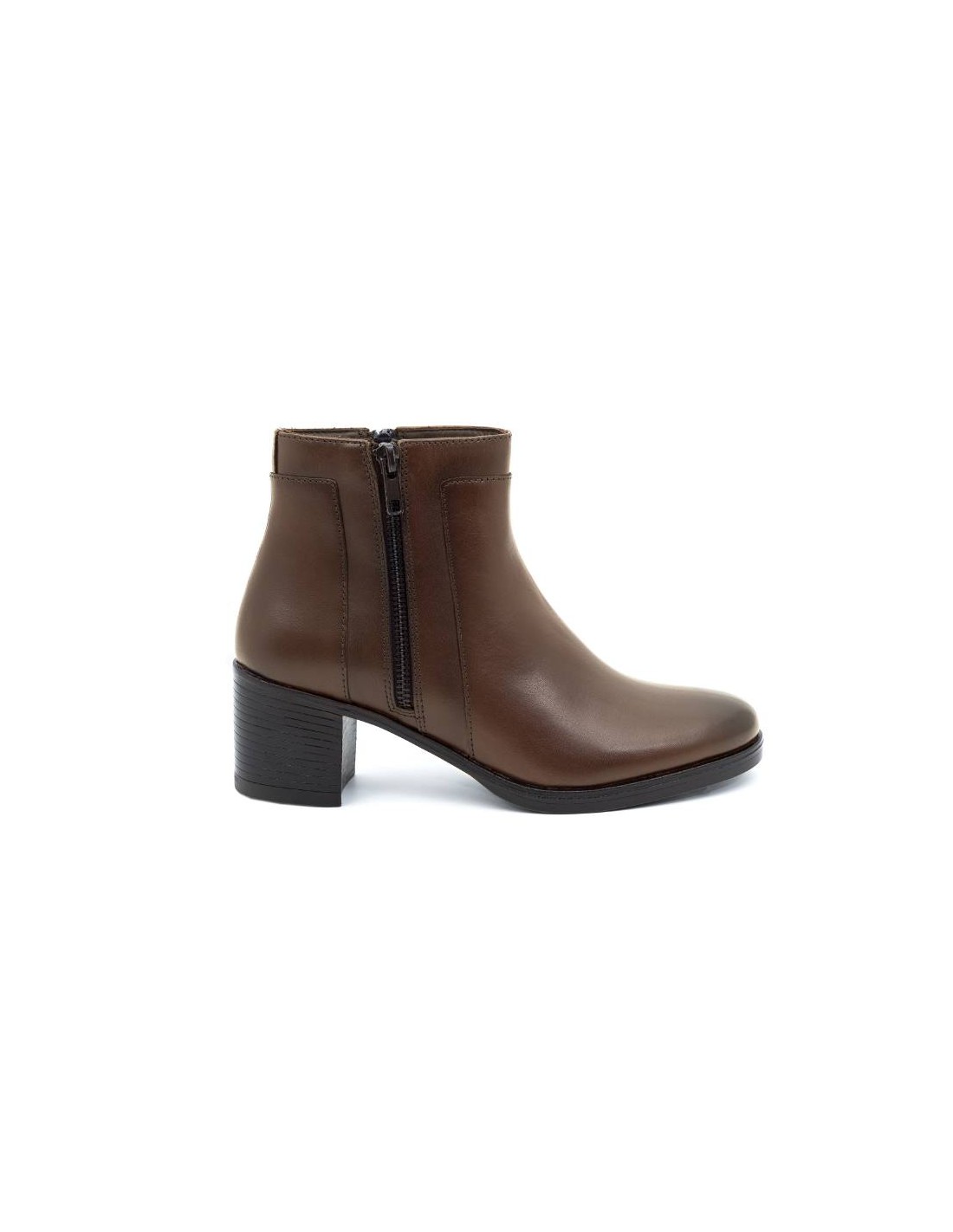 ortiz & reed Botines de mujer de piel acabado a mano color cuero W-NIUMAR-CUERO Limitado a 3 días