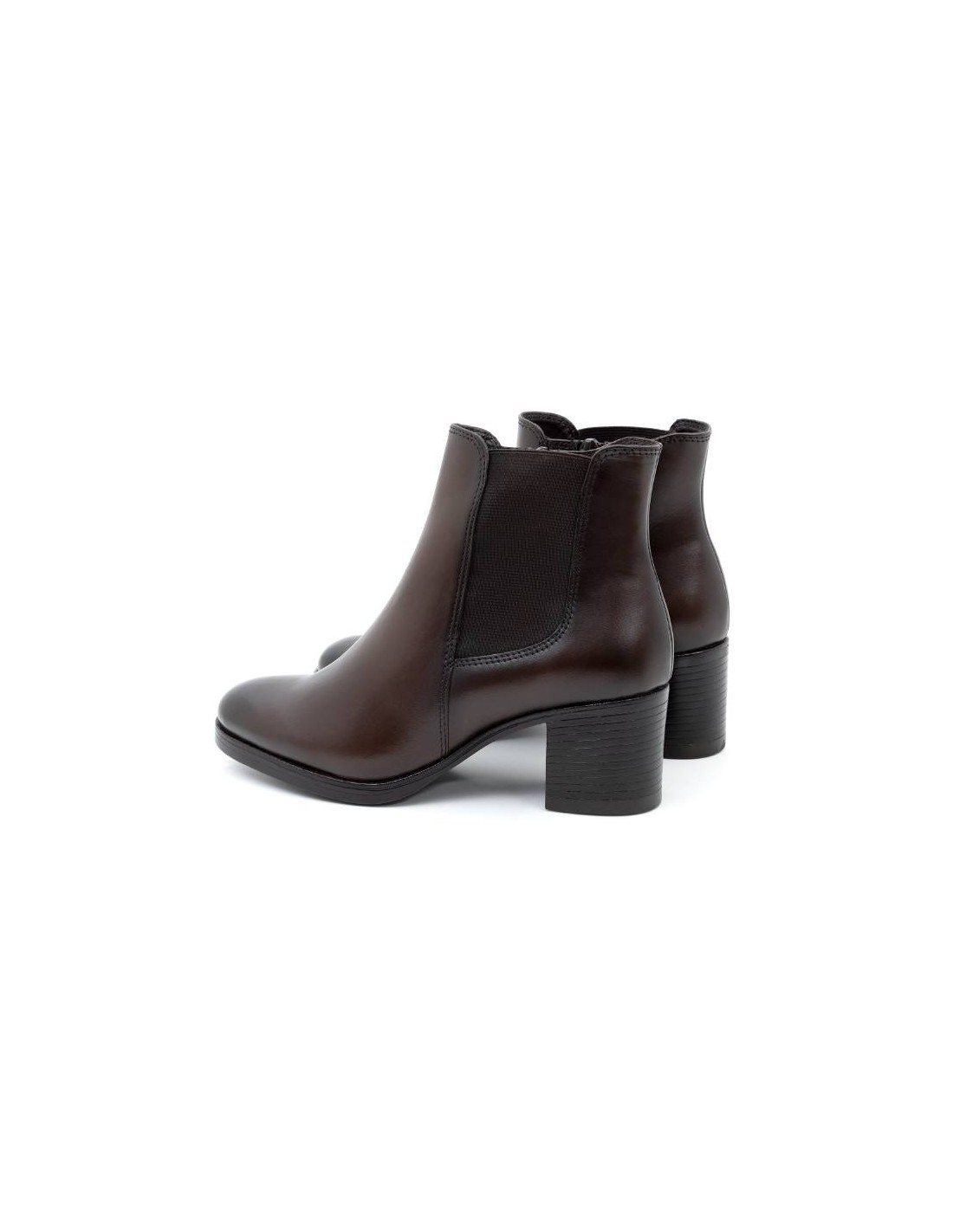 ortiz & reed Botines de mujer de piel acabado a mano color marrón W-NEBLOR-BROWN Libre de impuestos