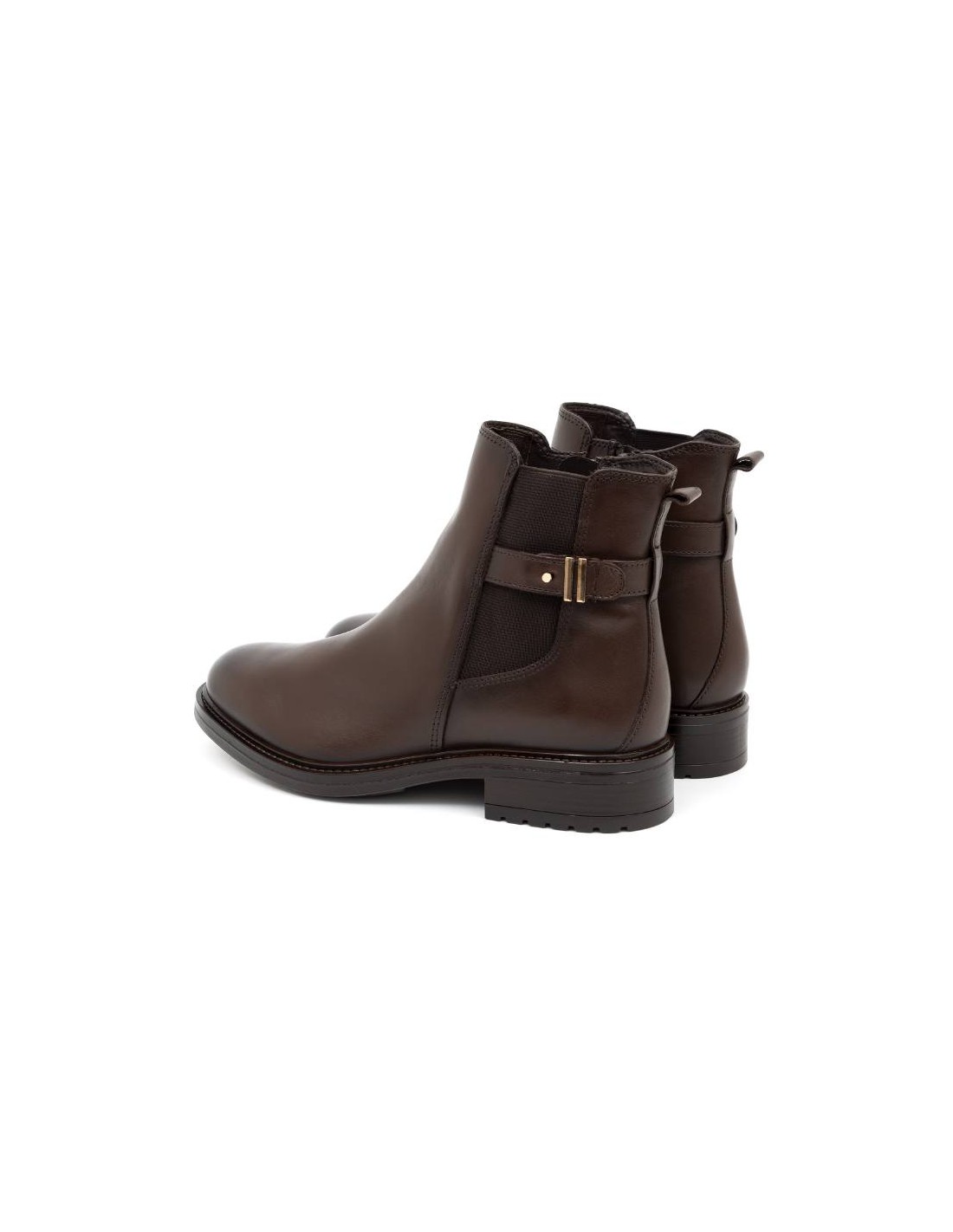 ortiz & reed Botines de mujer de piel acabado a mano color marrón W-NIBUSOR-MARRON Descuentos del mes