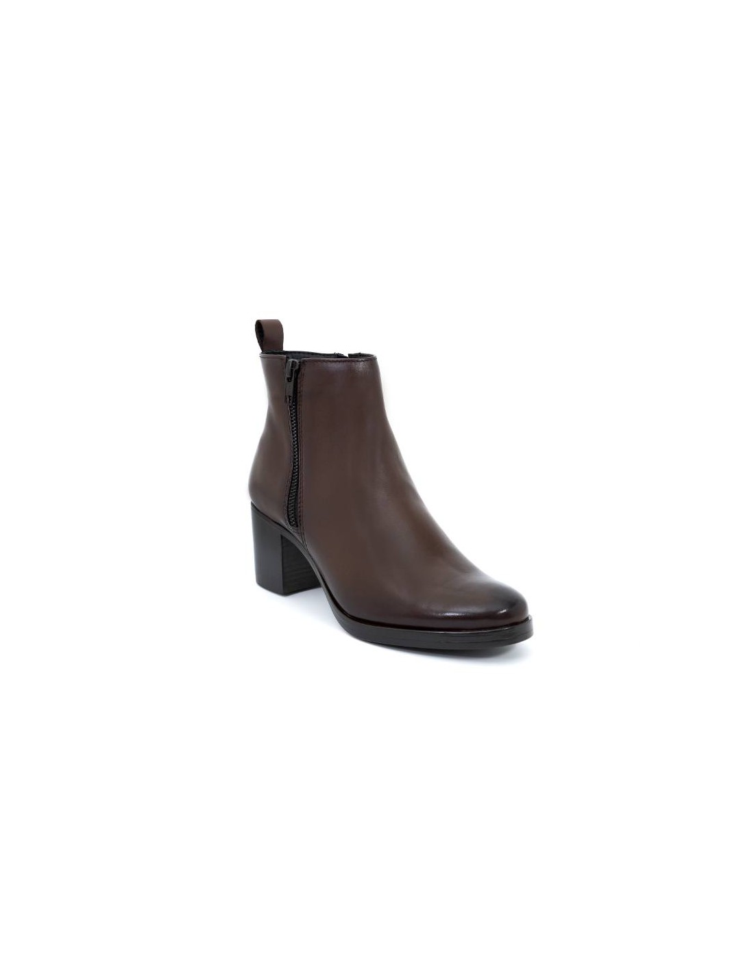 ortiz & reed Botines de mujer de piel acabado a mano color marrón W-NICTER-MARRON Oferta exclusiva