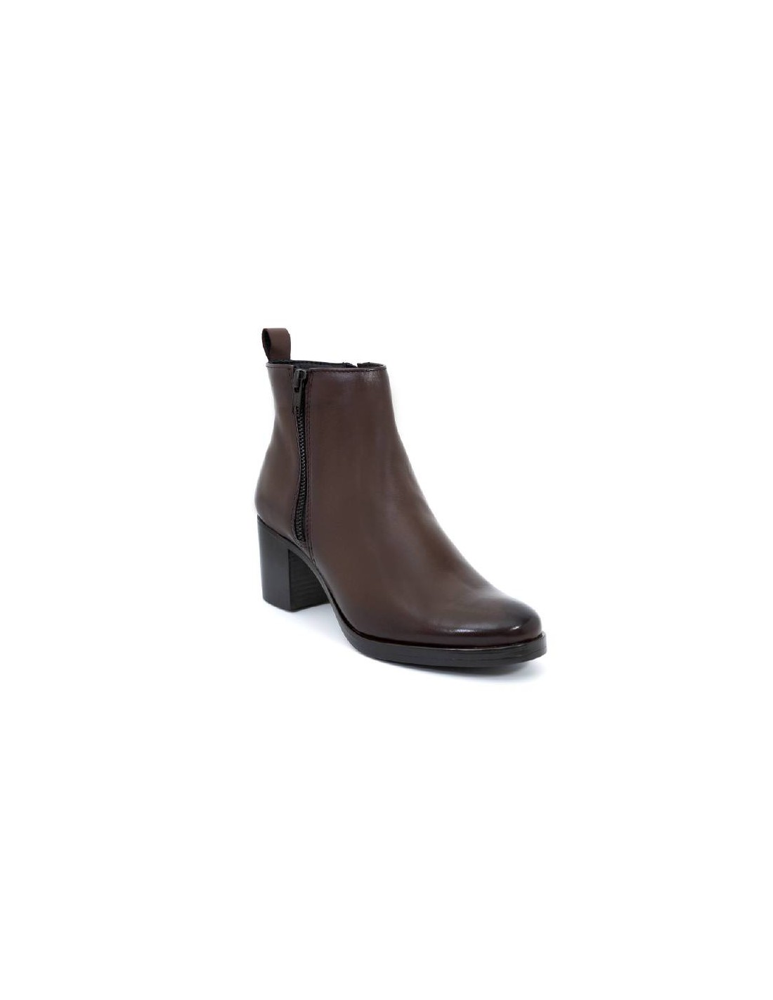 ortiz & reed Botines de mujer de piel acabado a mano color marrón W-NIFE-BROWN Última moda