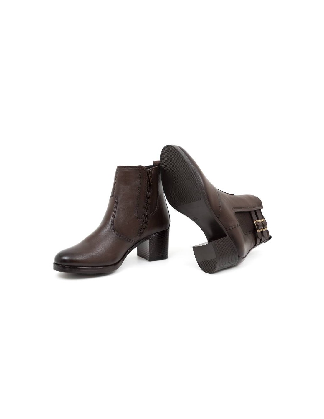 ortiz & reed Botines de mujer de piel acabado a mano color marrón W-PRIOCHOR-CAFE Descuento por venta flash