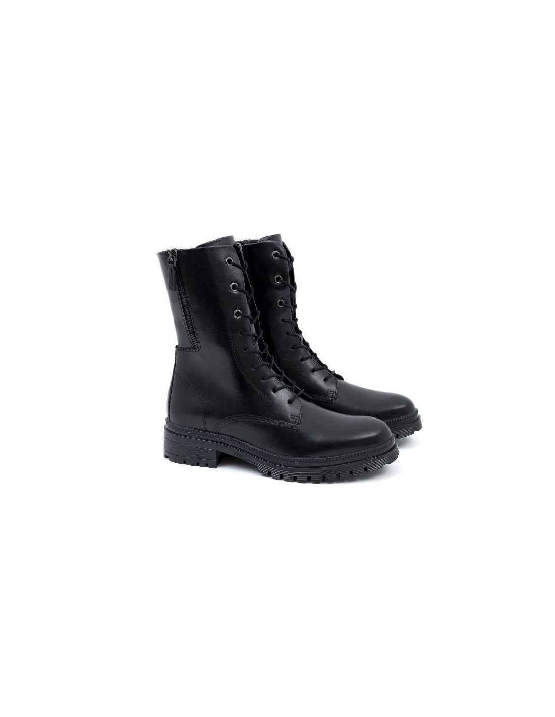 ortiz & reed Botines de mujer de piel acabado a mano color negro W-NACHE-NEGRO