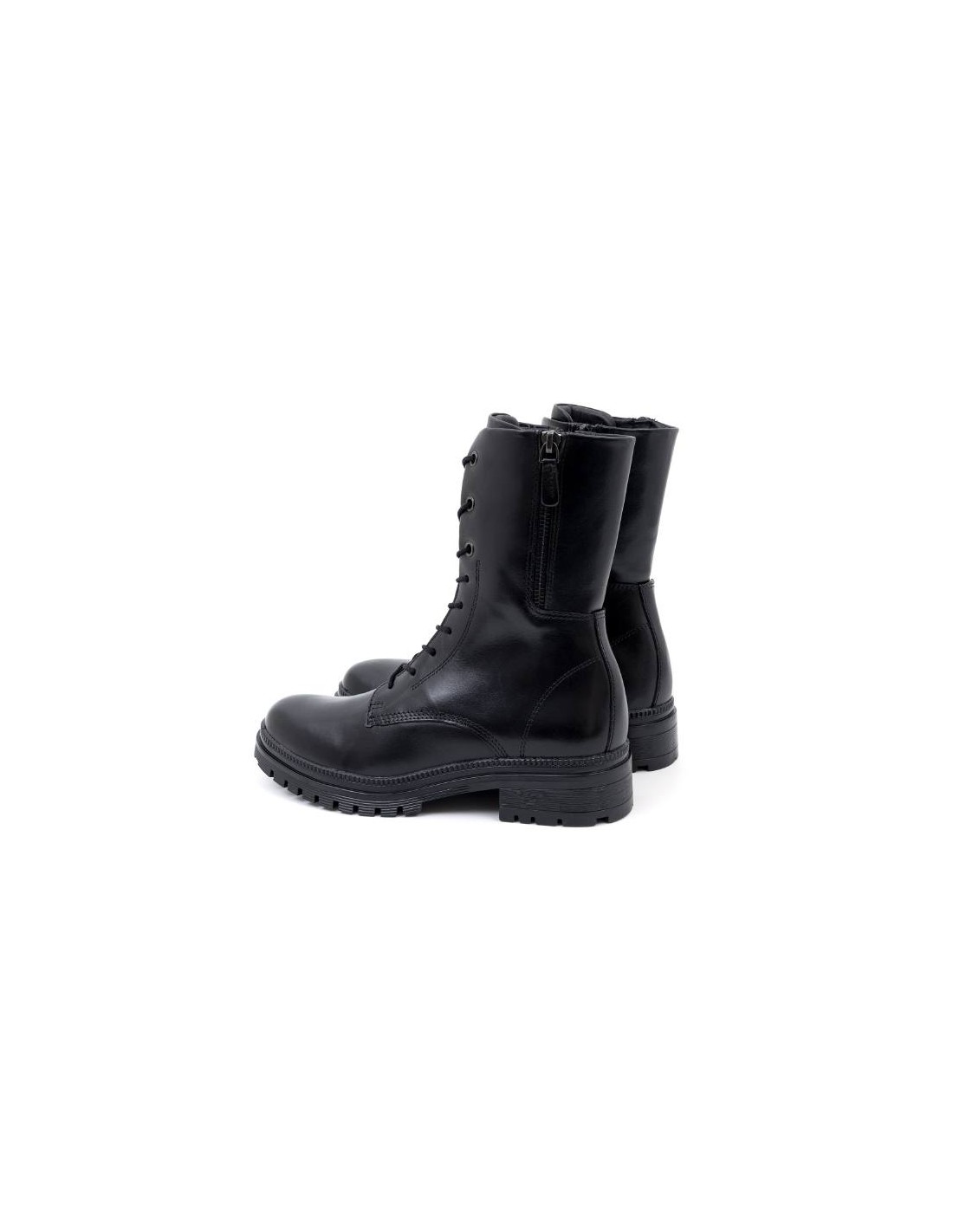 ortiz & reed Botines de mujer de piel acabado a mano color negro W-NACHE-NEGRO Rebajas de fin de temporada