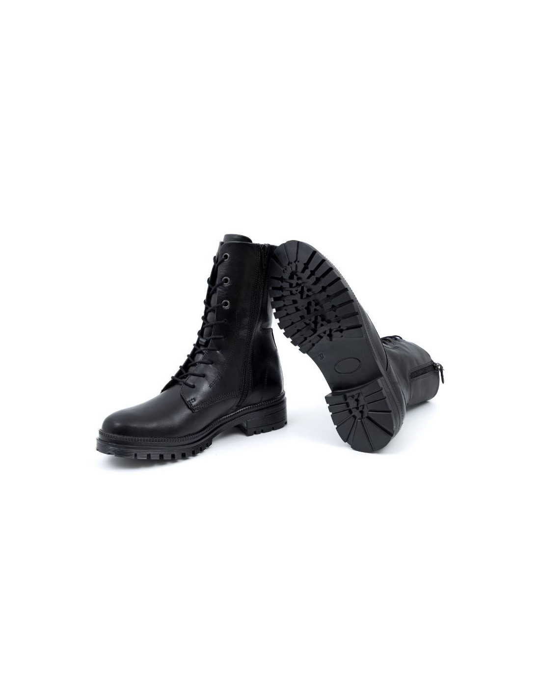ortiz & reed Botines de mujer de piel acabado a mano color negro W-NACHE-NEGRO Rebajas de fin de temporada