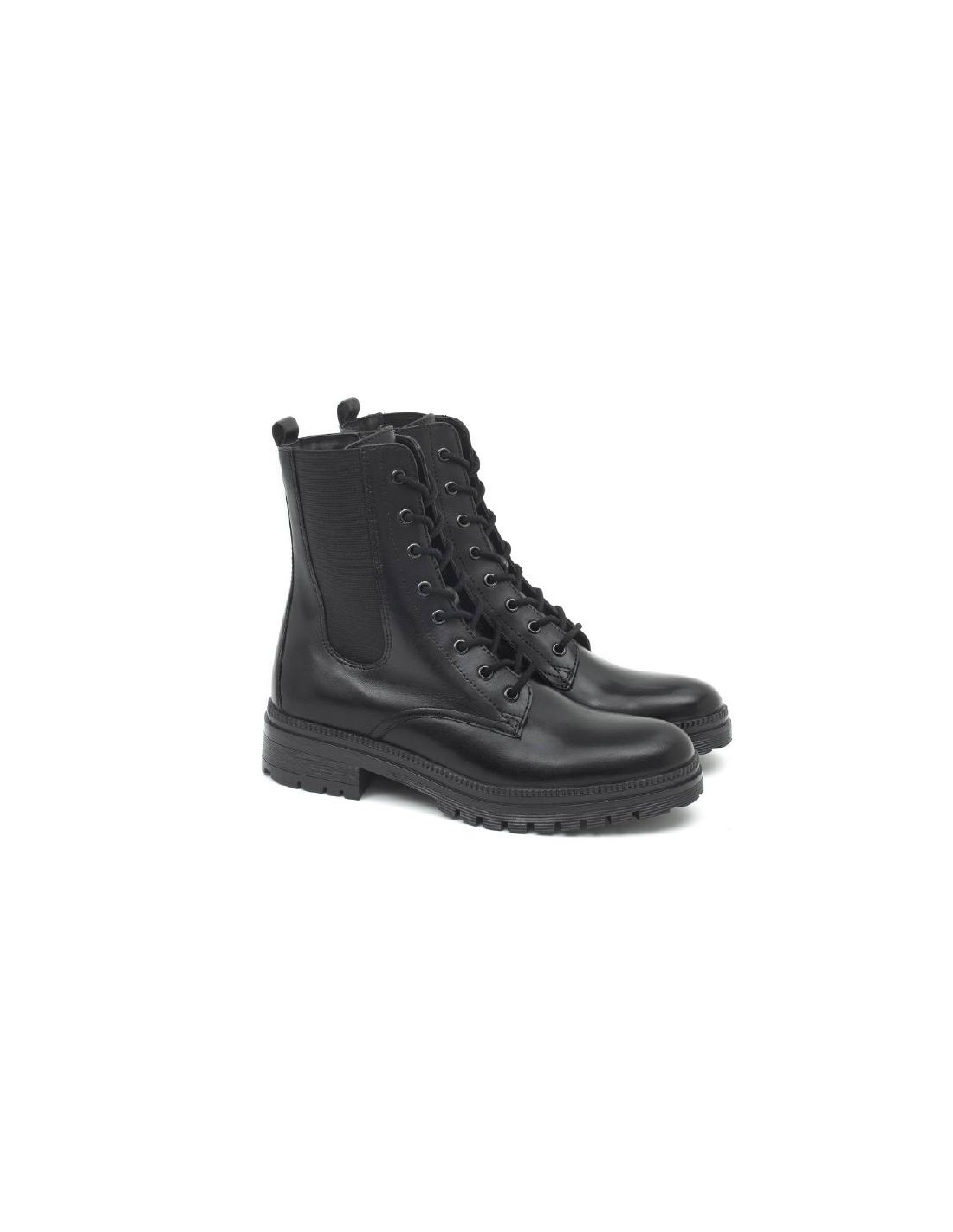 ortiz & reed Botines de mujer de piel acabado a mano color negro W-NAFANG-NEGRO