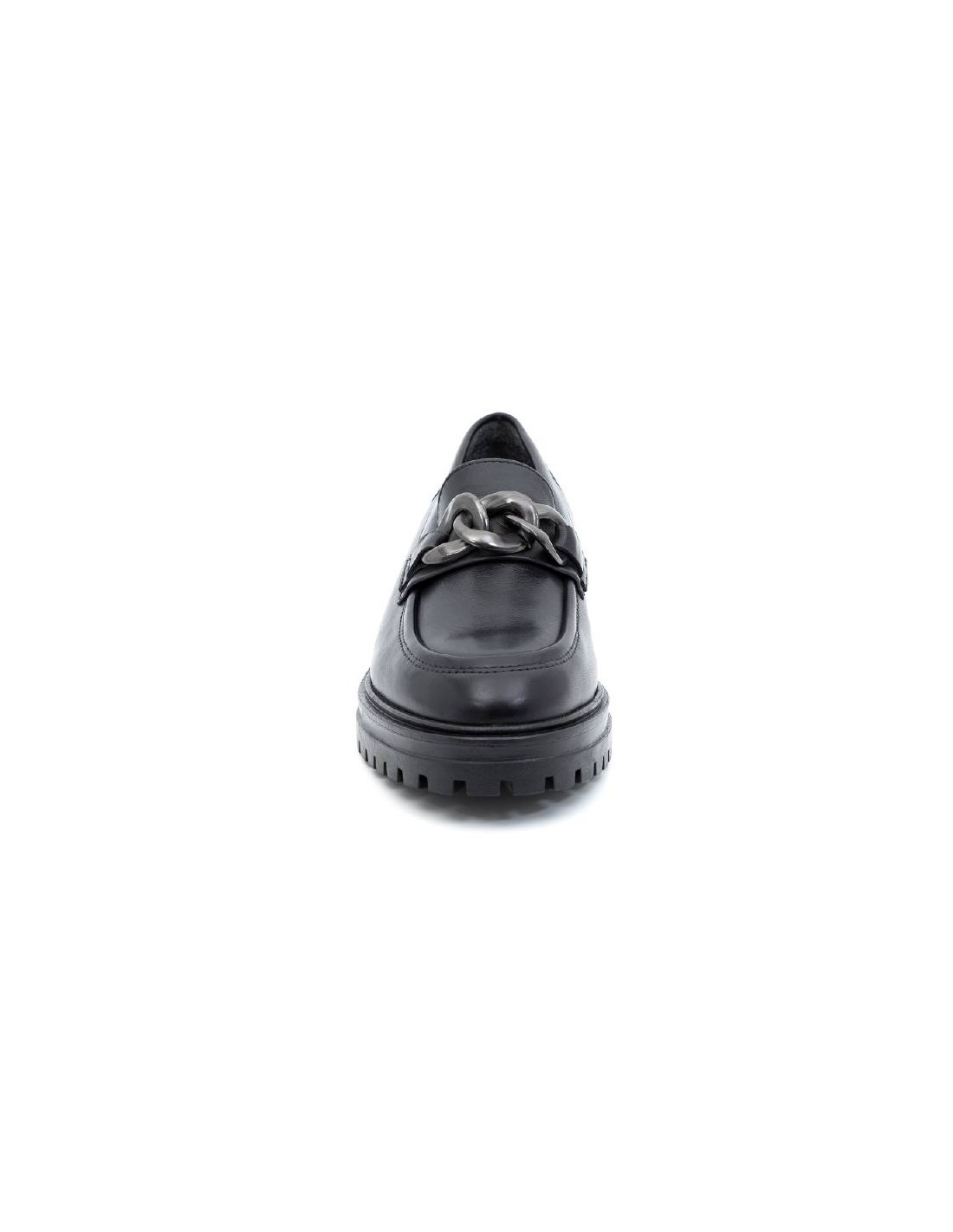 ortiz & reed Zapato de Vestir de piel liso color negro W-CHAIN-BLACK Gran oferta