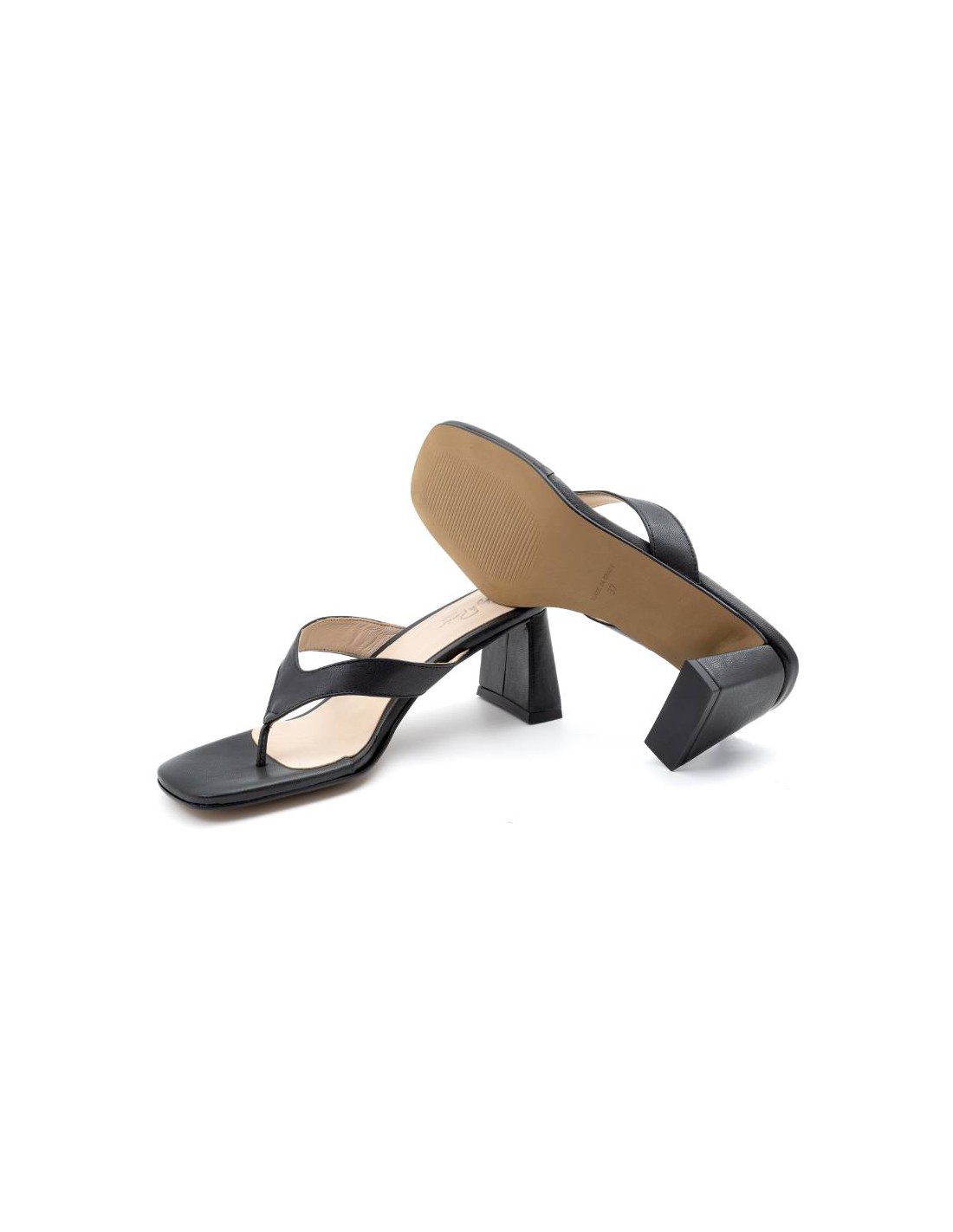 ortiz & reed Zapato de Vestir de piel liso color negro W-INGRID-NEGRO Ventas relámpago