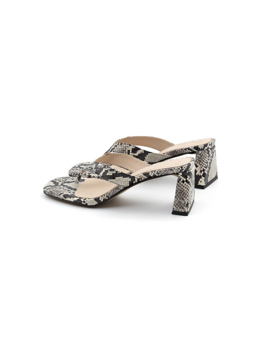 ortiz & reed Zapato de Vestir de piel liso color negro W-INGRID-NEGRO-BLANCO Descuento