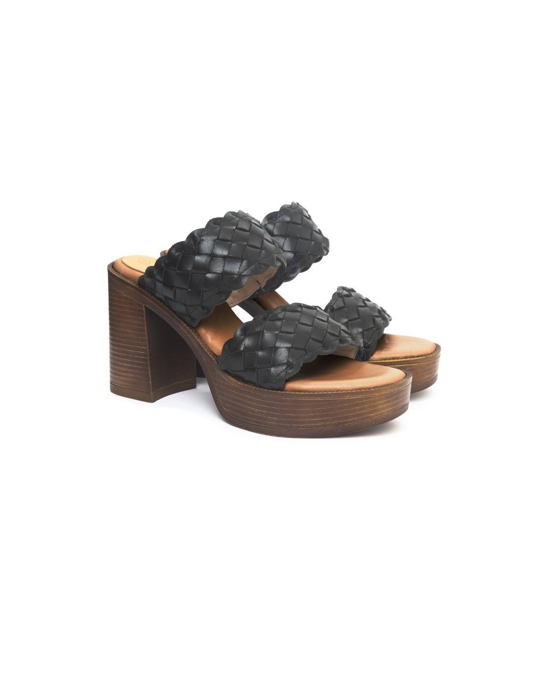 ortiz & reed Zapato de Vestir de piel trenzado color negro W-LARA-NEGRO Rebajas top