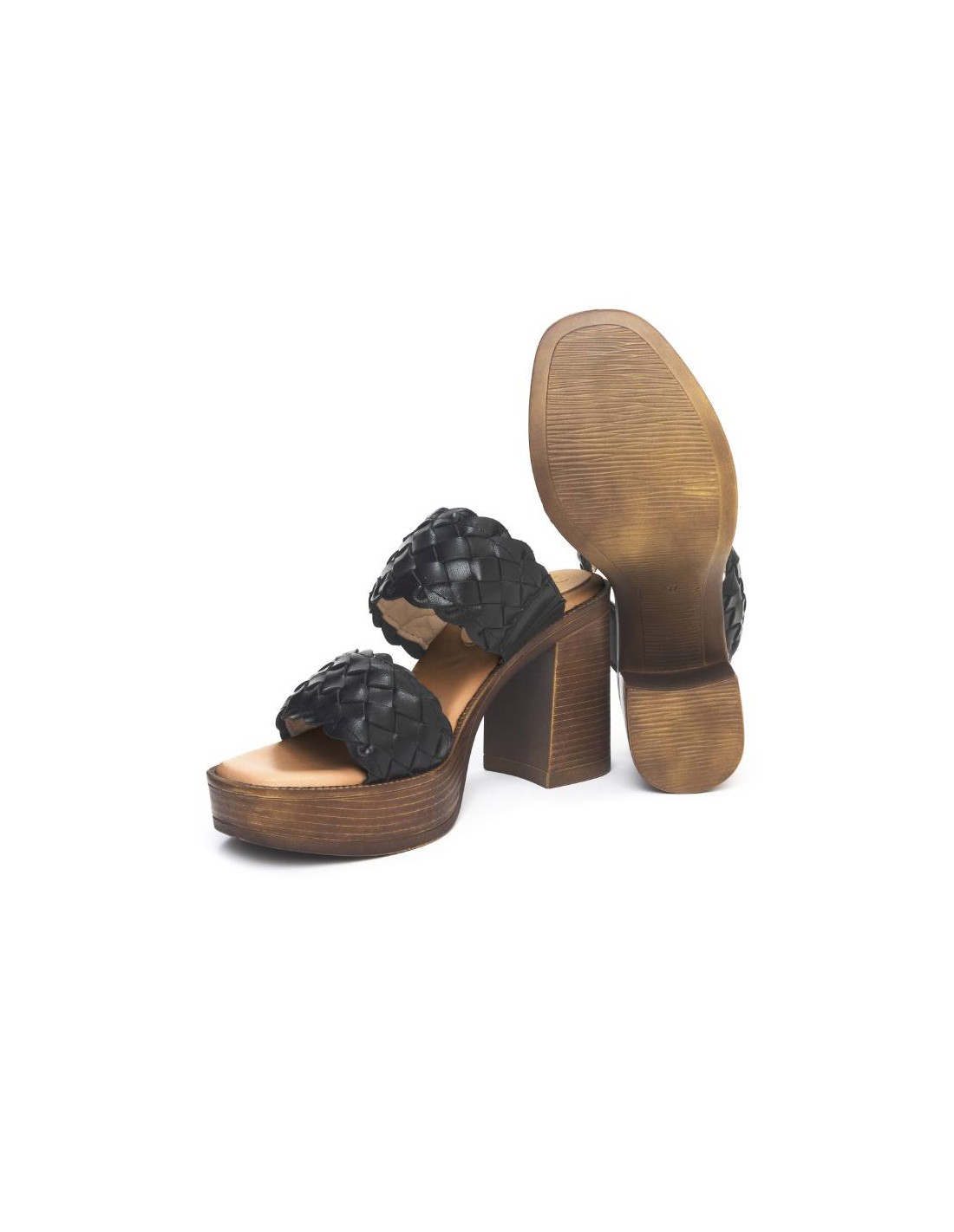 ortiz & reed Zapato de Vestir de piel trenzado color negro W-LARA-NEGRO Rebajas top