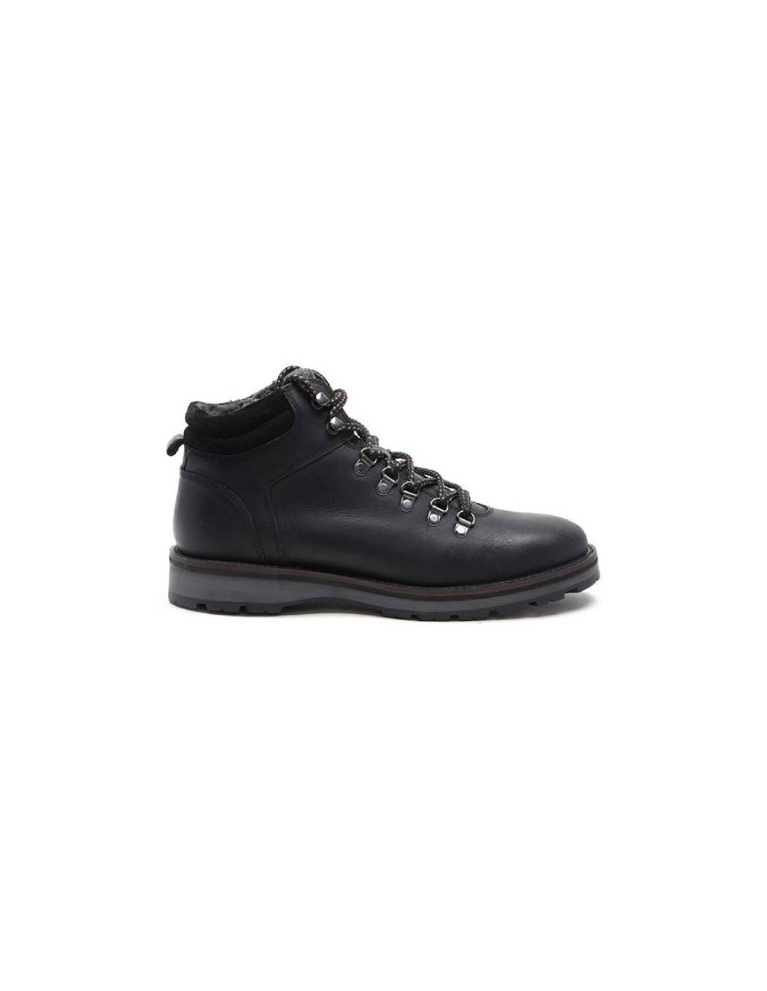 ortiz & reed Botín de piel con cremallera color negro TRAVERO-BLACK COMPRAR AHORA
