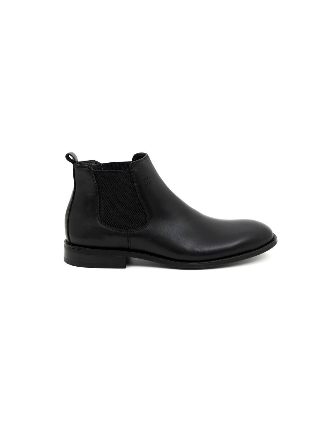 ortiz & reed Botín de piel con elástico lateral color negro NERIT-NEGRO Promoción por tiempo limitado