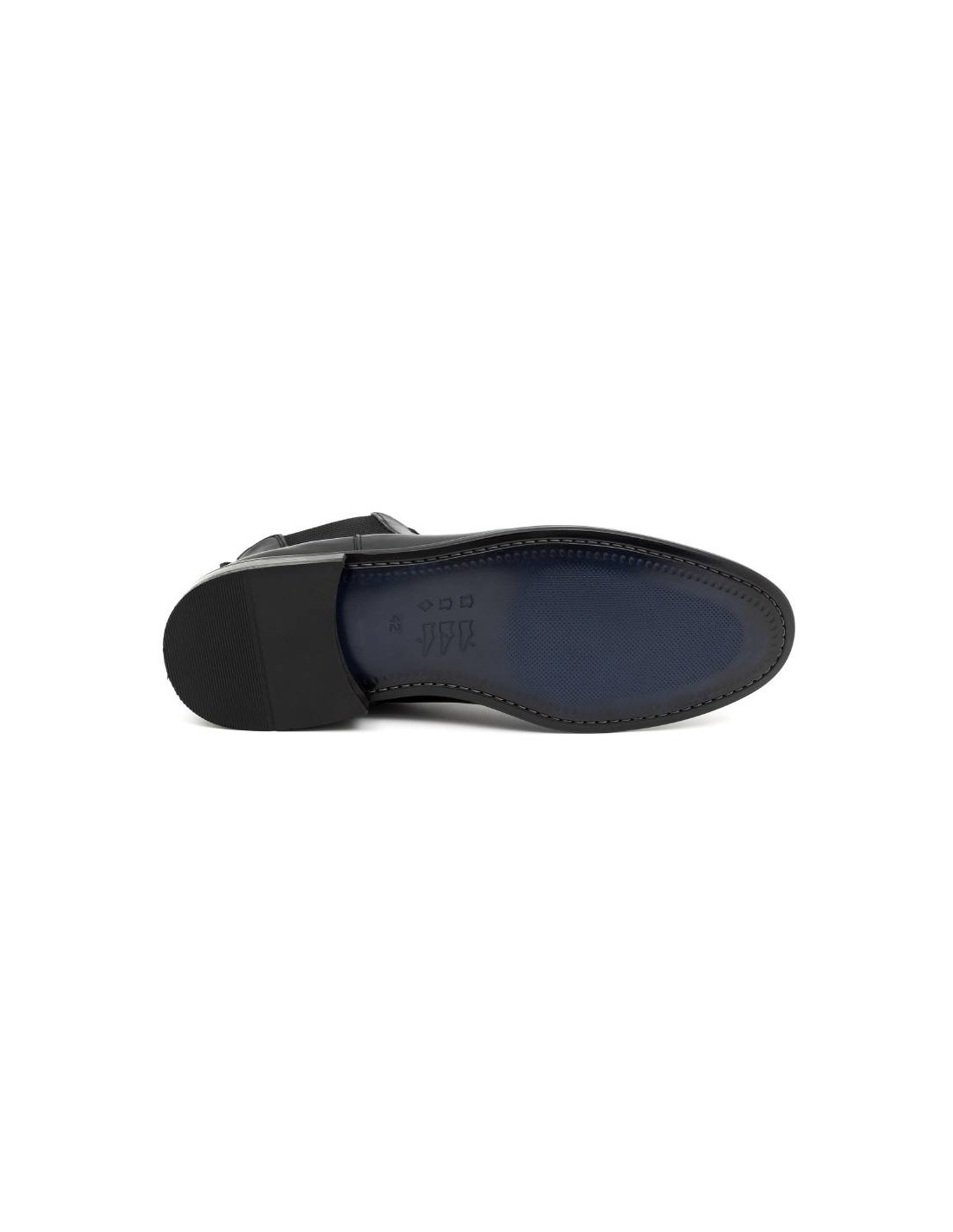 ortiz & reed Botín de piel con elástico lateral color negro NERIT-NEGRO Promoción por tiempo limitado