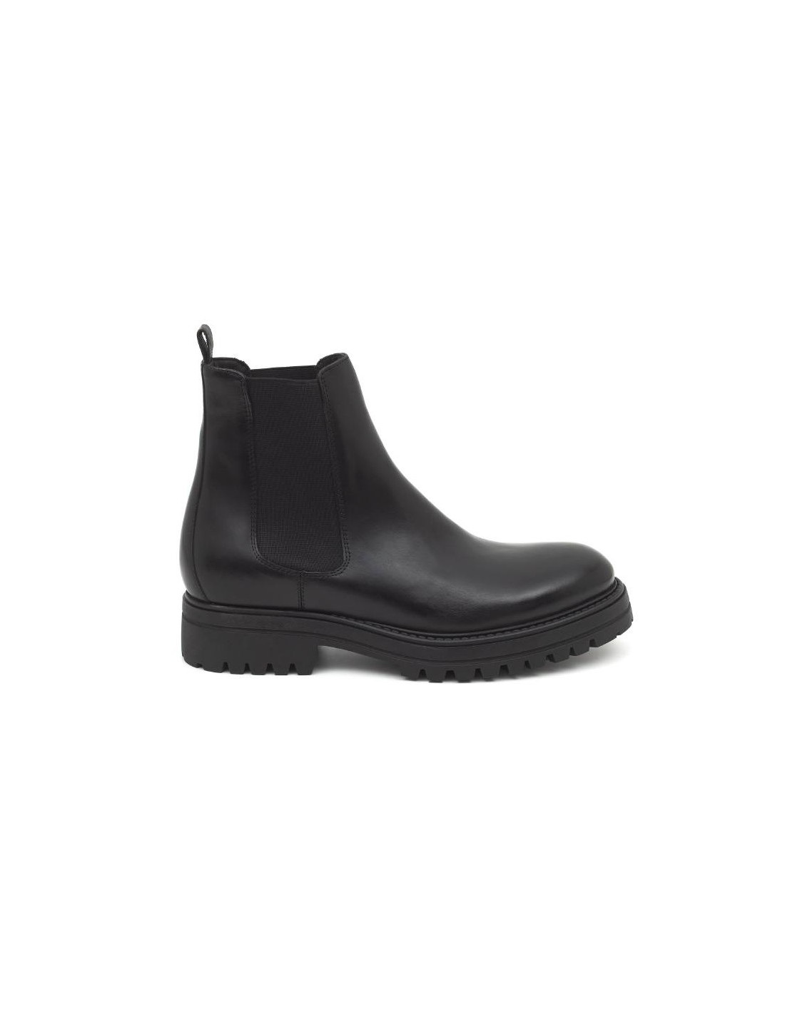 ortiz & reed Botín de piel con elástico lateral color negro PADIK-NEGRO Solo hoy