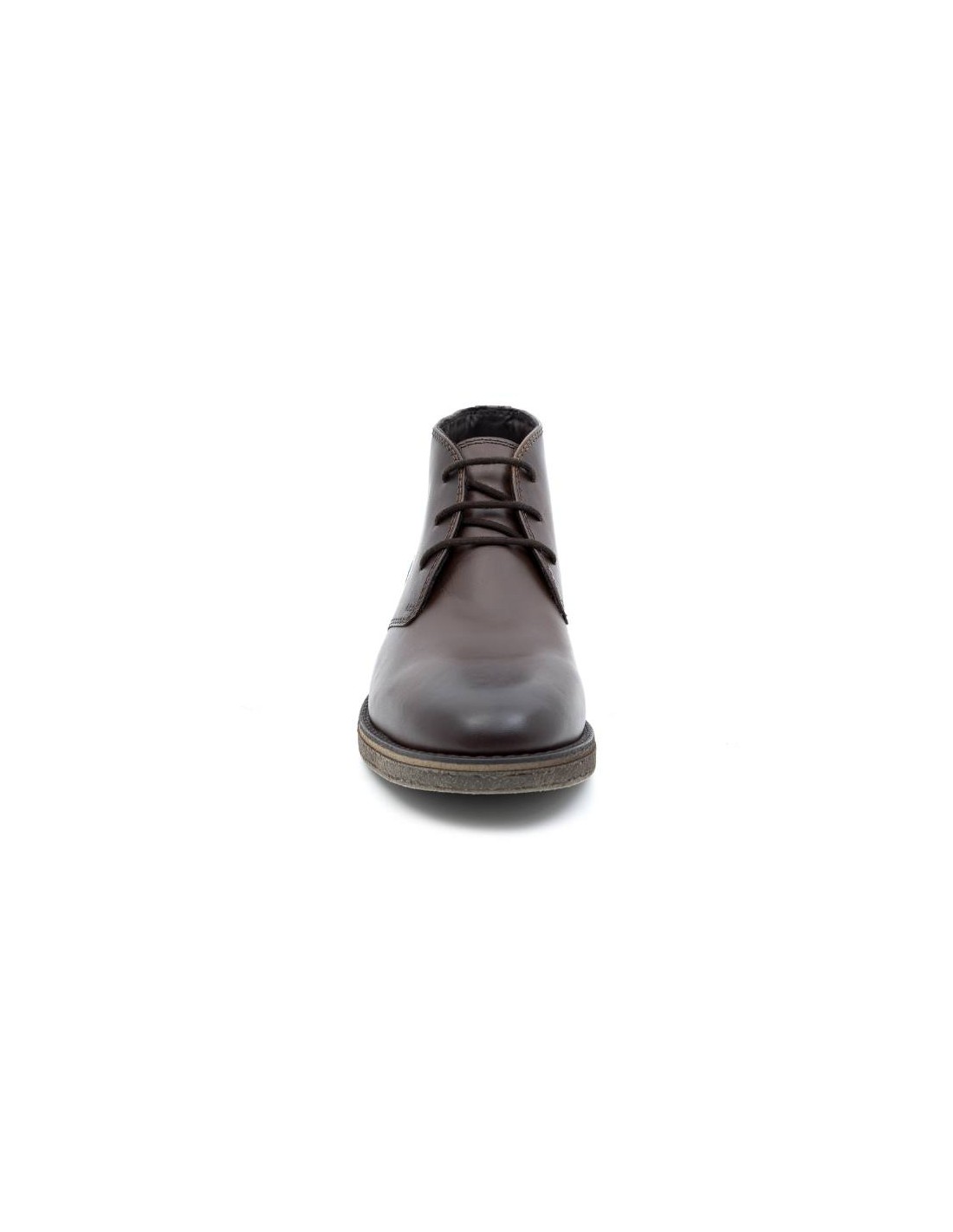 ortiz & reed Botín de piel liso color marrón DIKOR-BROWN Precios de Black Friday