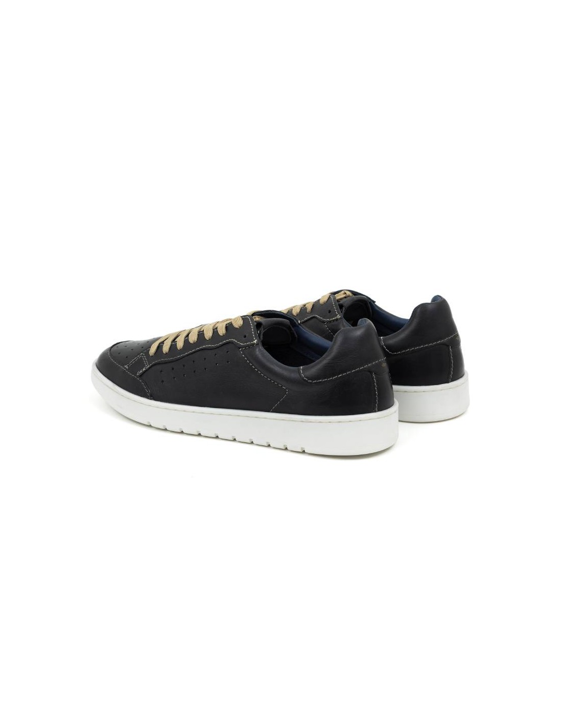 ortiz & reed Sneakers de piel acabado picado color azul DARRA-BLUE Última moda