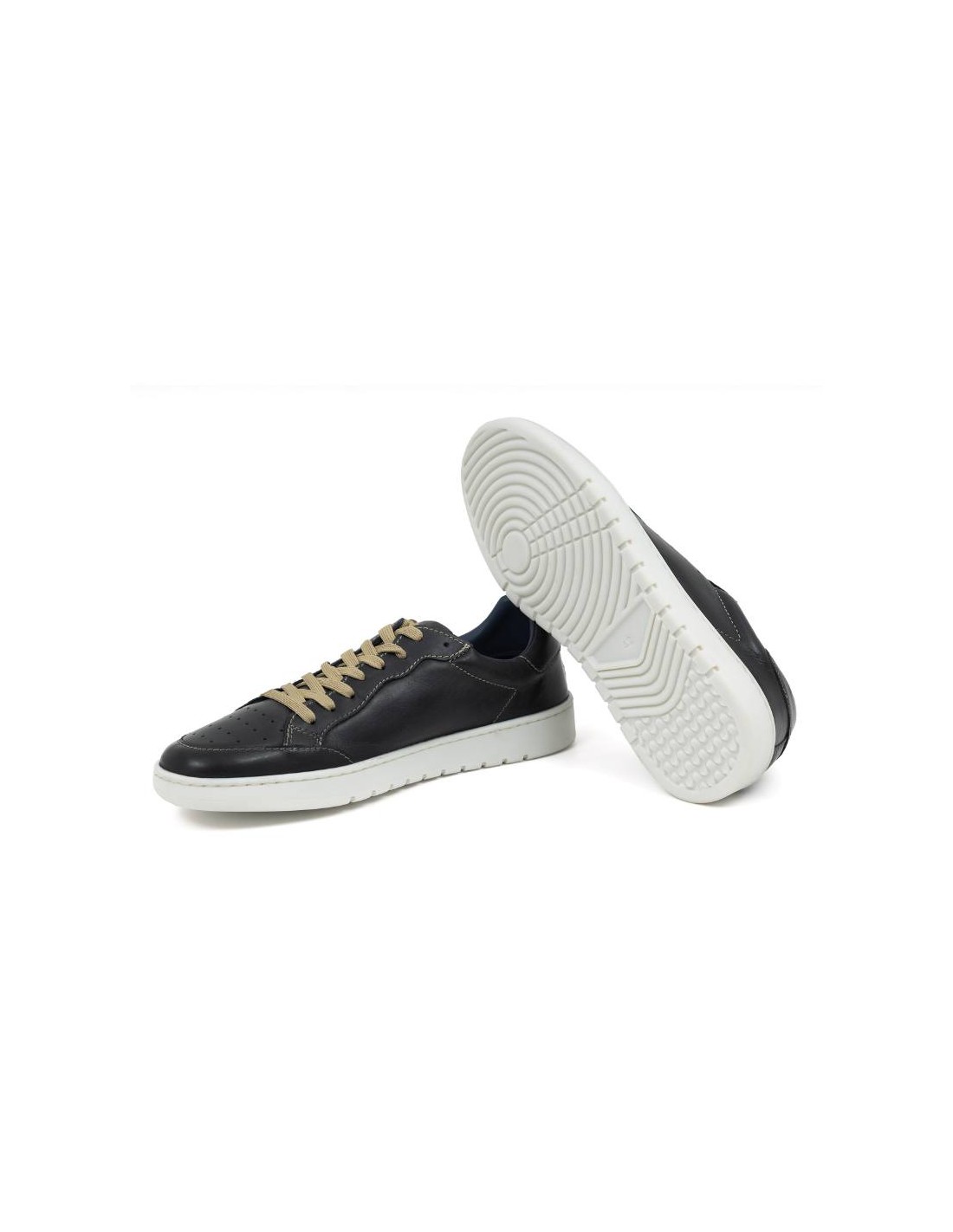 ortiz & reed Sneakers de piel acabado picado color azul DARRA-BLUE Última moda