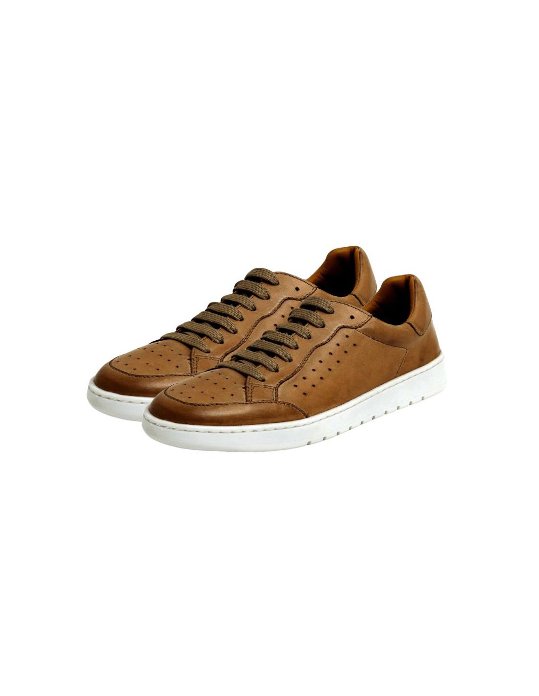 ortiz & reed Sneakers de piel acabado picado color cuero DARRA-CUERO Ofertas de temporada