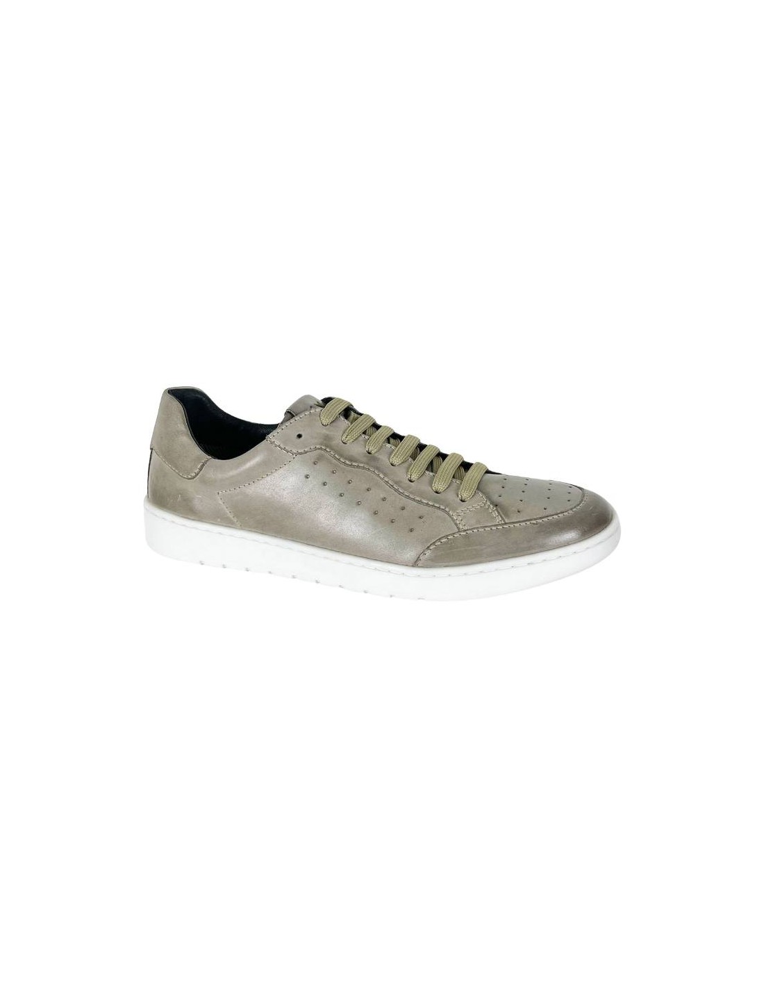 ortiz & reed Sneakers de piel acabado picado color gris DARRA-GREY Ofertas especiales