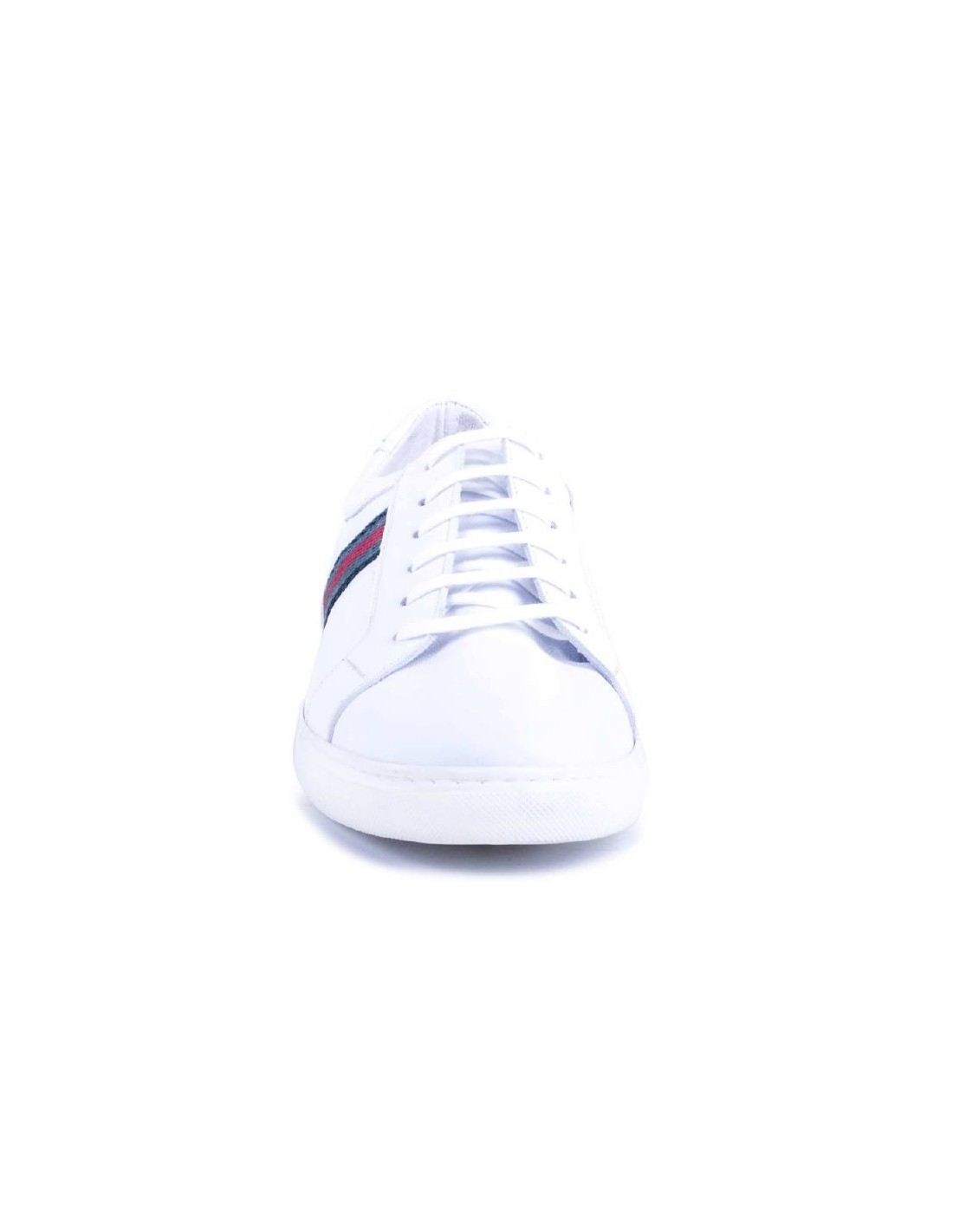 ortiz & reed Sneakers de piel con elástico lateral color blanco NACHO-BLANCO Grandes ahorros
