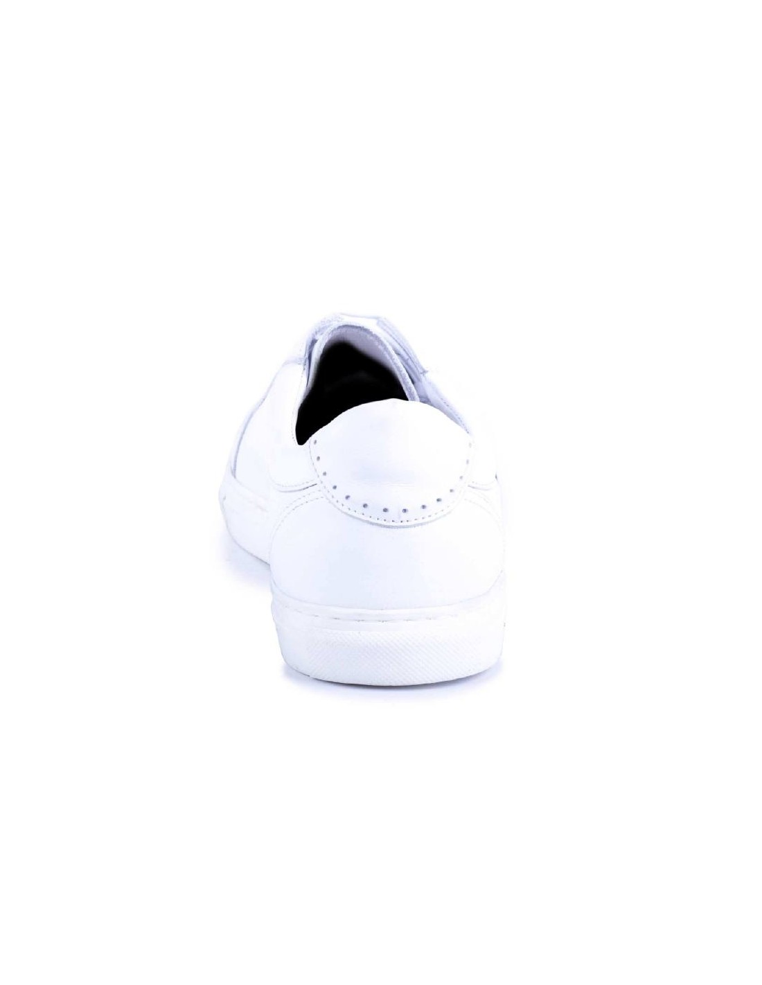 ortiz & reed Sneakers de piel con elástico lateral color blanco NUSI-BLANCO Rebajas de fin de temporada