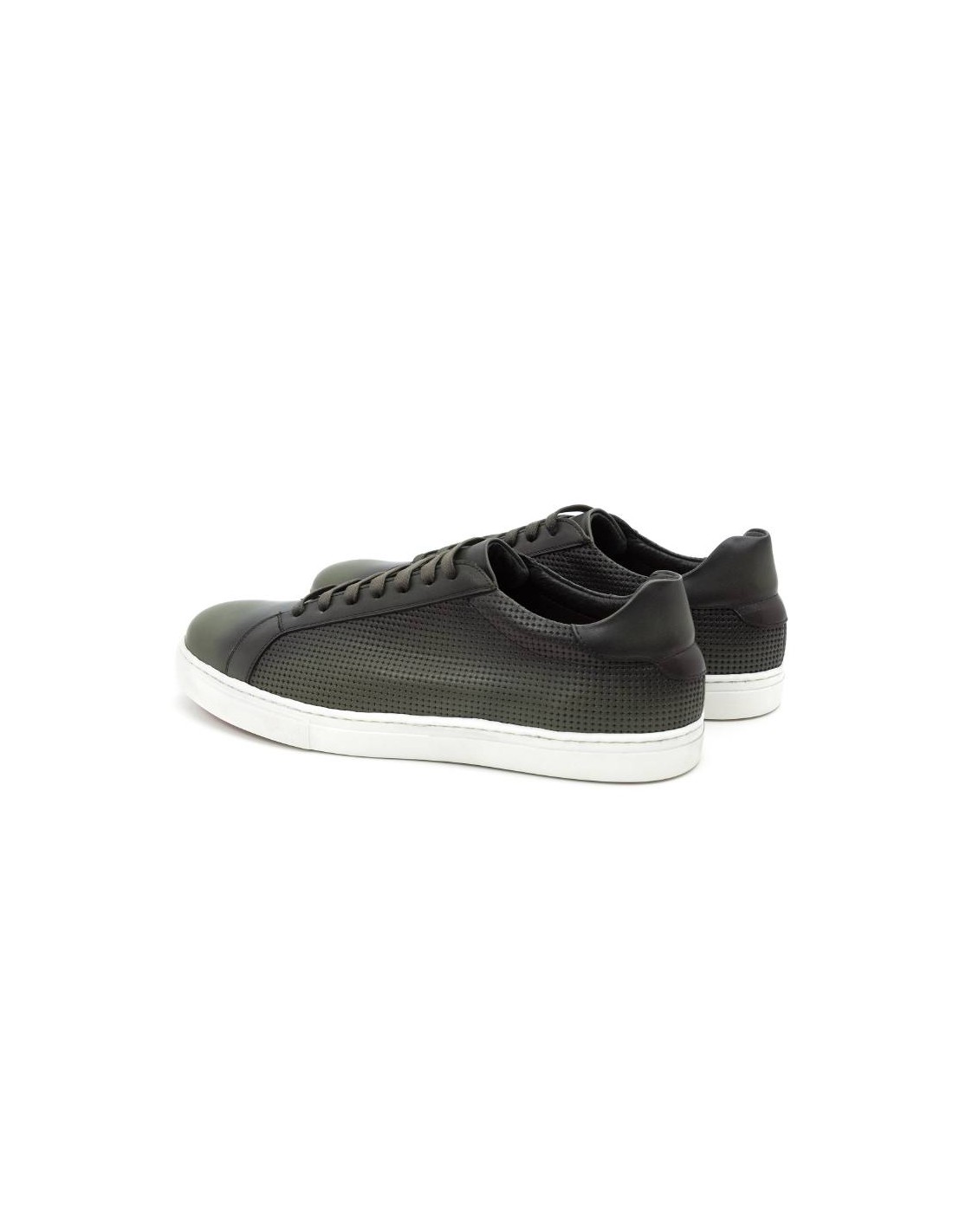 ortiz & reed Sneakers de piel grabado color verde CATAMOR-VERDE Precio ultrabajo