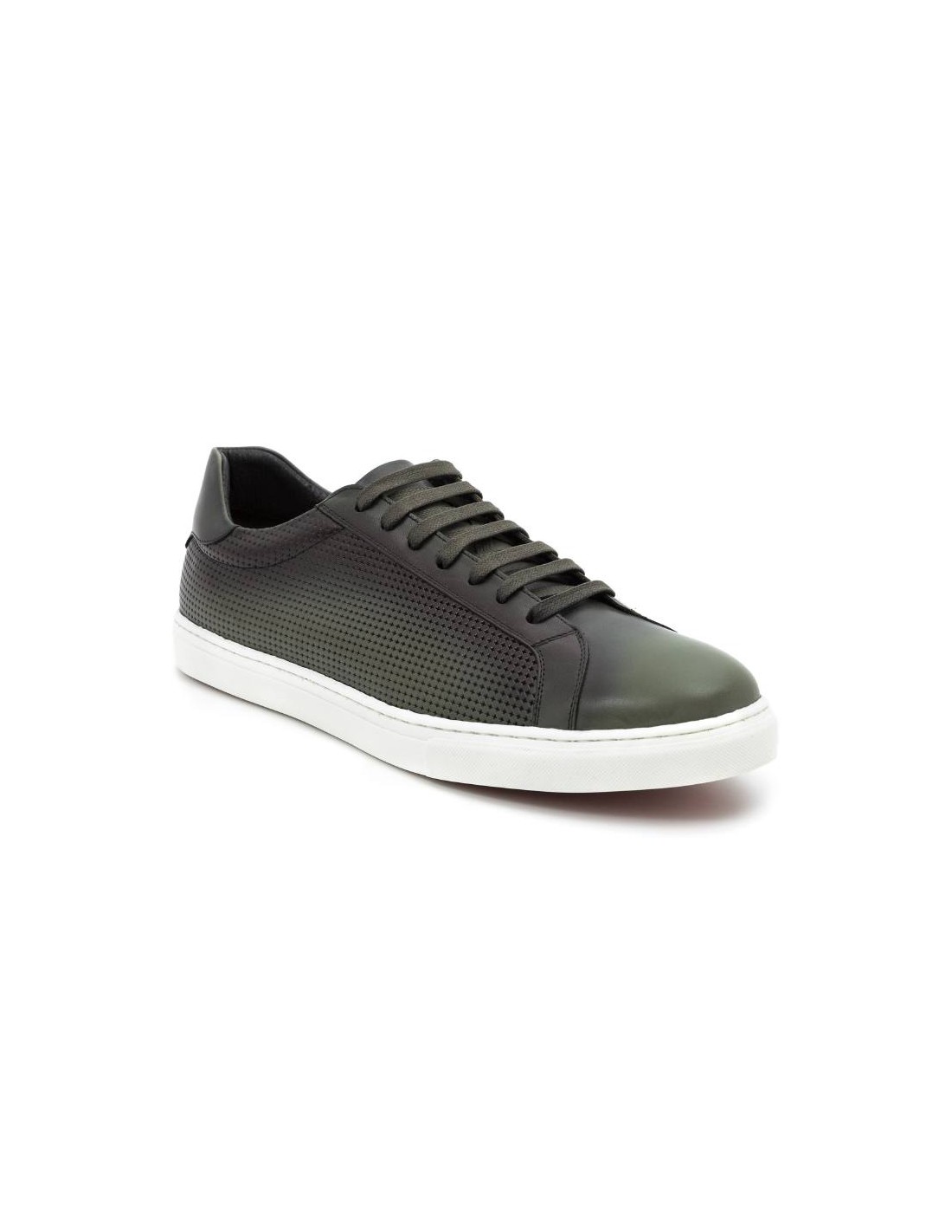 ortiz & reed Sneakers de piel grabado color verde CATAMOR-VERDE Precio ultrabajo