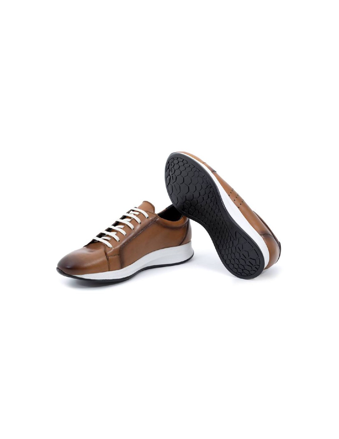 ortiz & reed Sneakers de piel grabados color cuero CLETO-CUERO 2025