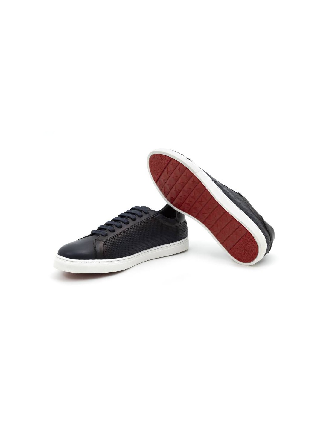 ortiz & reed Sneakers de piel liso color azul CATANOR-AZUL En línea