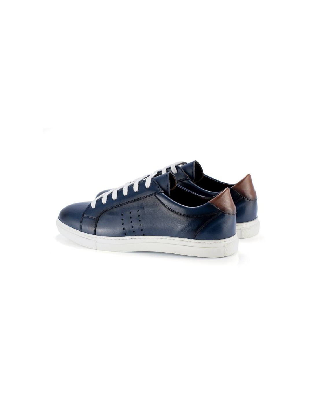 ortiz & reed Sneakers de piel liso color azul LABOR-NAVY Outlet