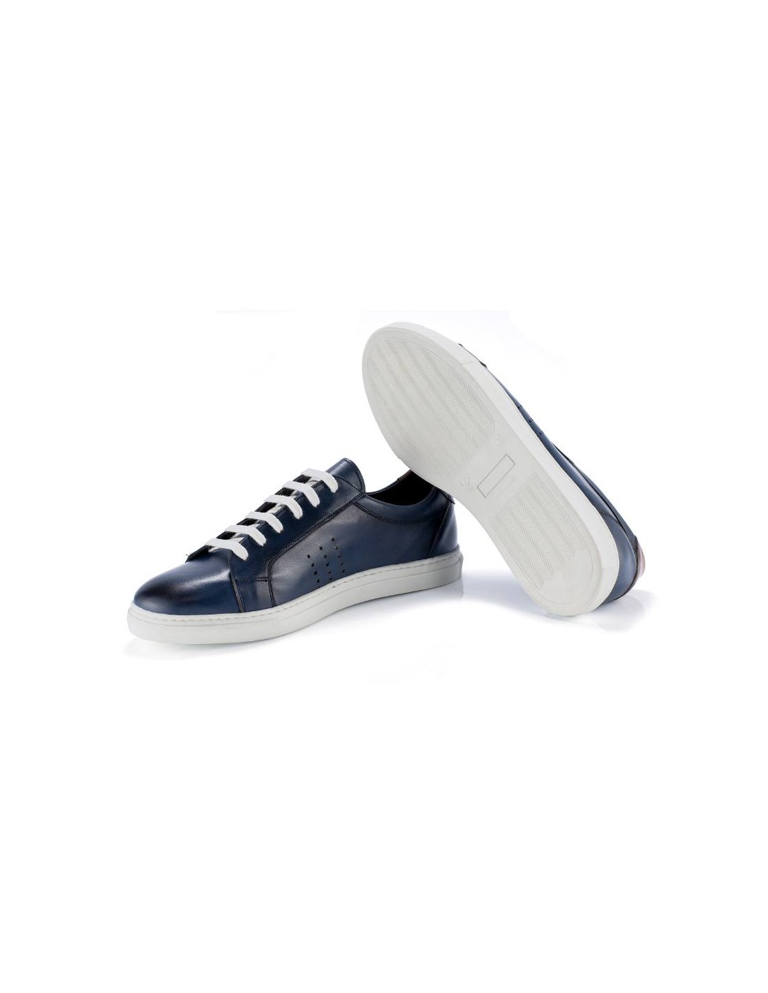ortiz & reed Sneakers de piel liso color azul LABOR-NAVY Outlet