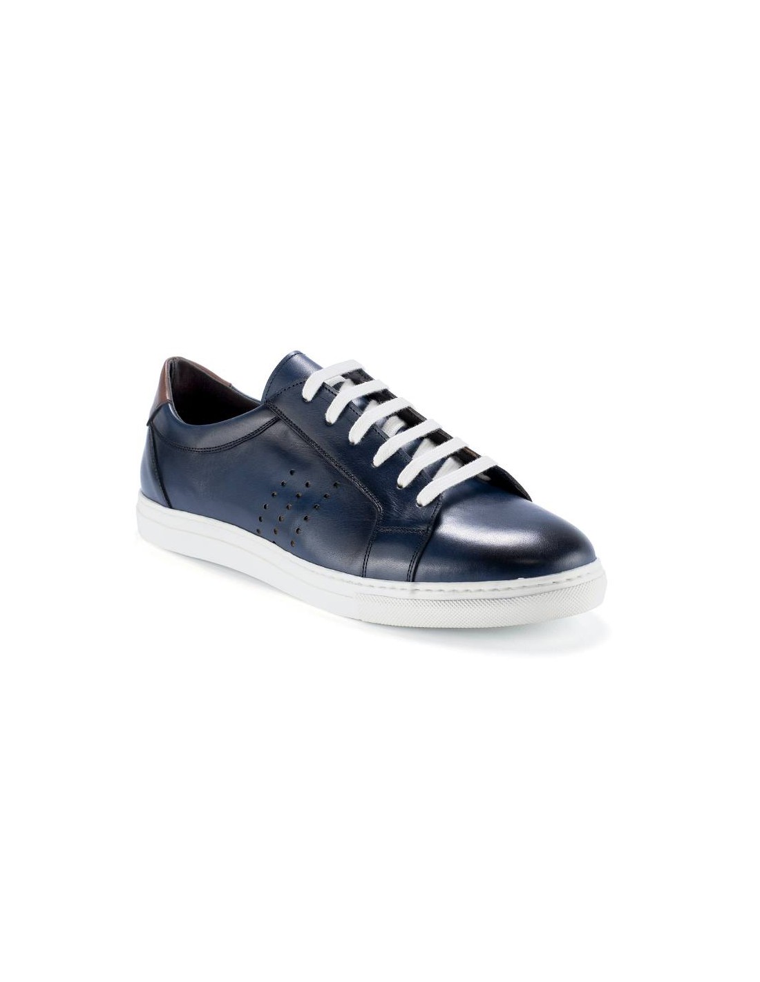 ortiz & reed Sneakers de piel liso color azul LABOR-NAVY Outlet
